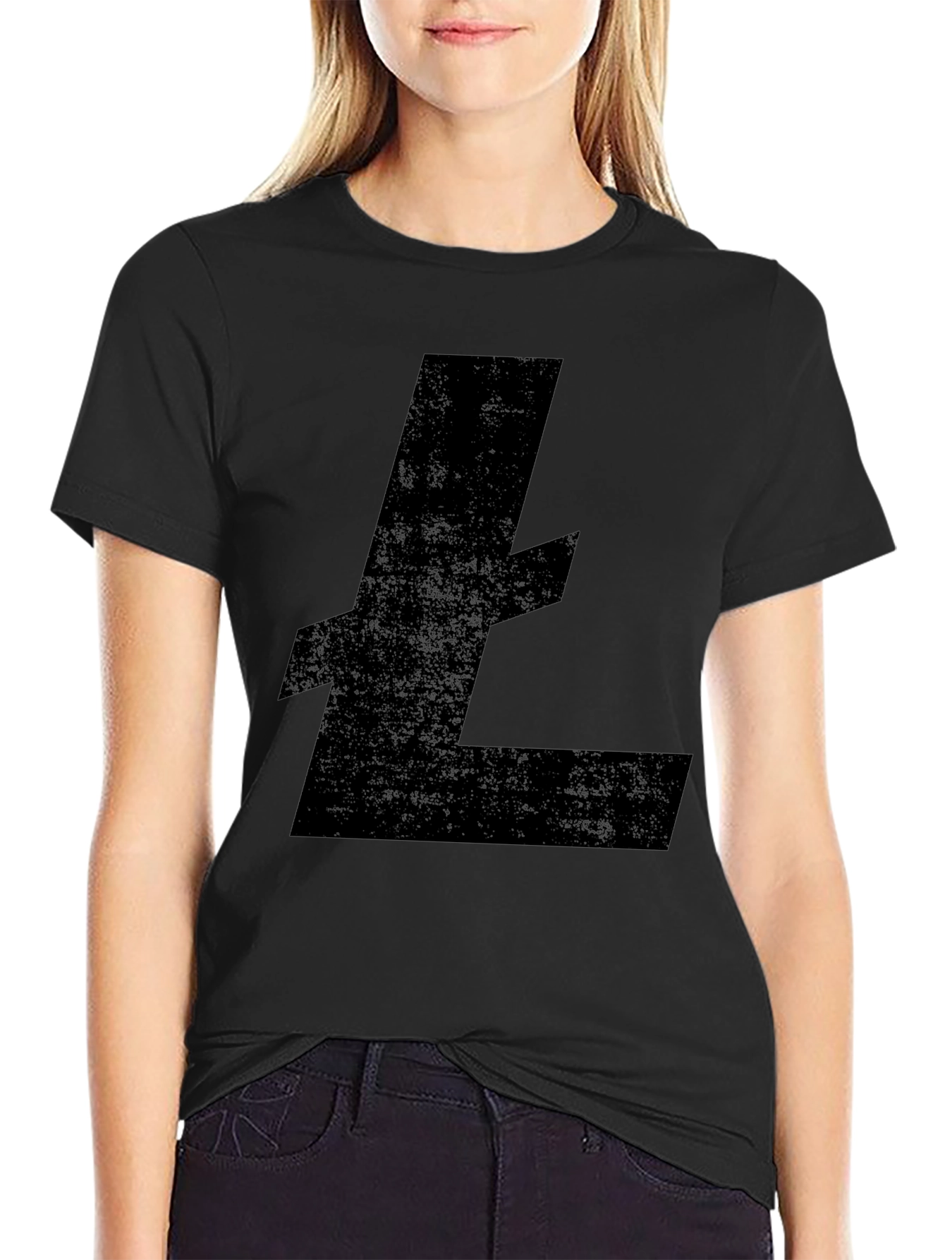 Black Litecoin Crypto T-Shirt - Mens Casual Tee