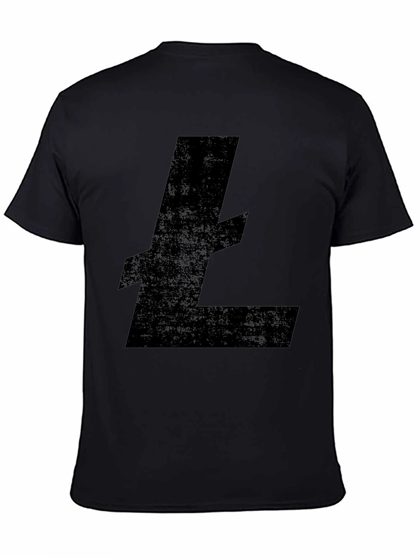 Black Litecoin Crypto T-Shirt - Mens Casual Tee