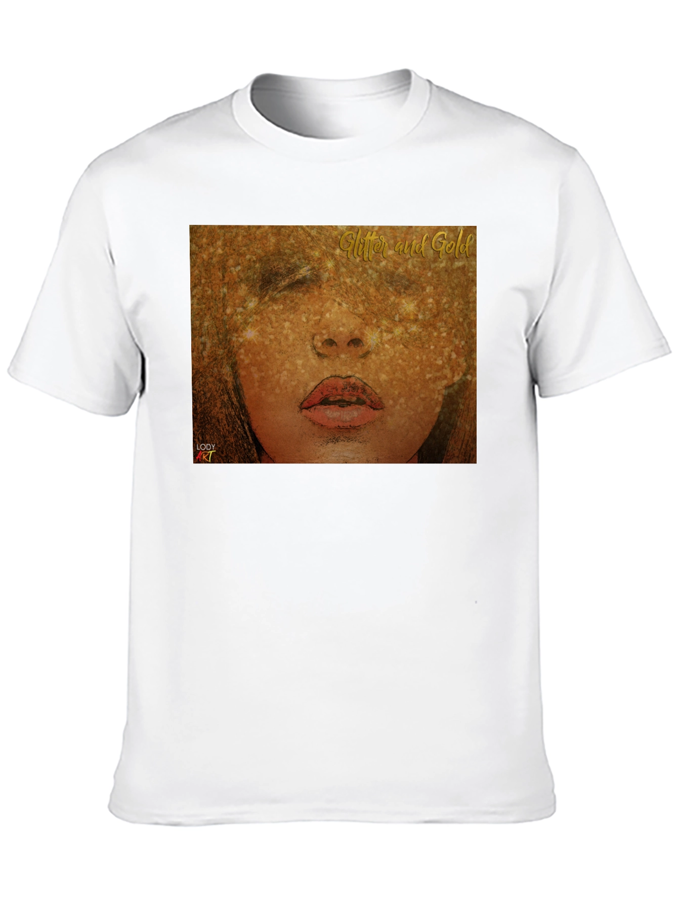 Glitter and Gold Graphic Tee - Modern Fit