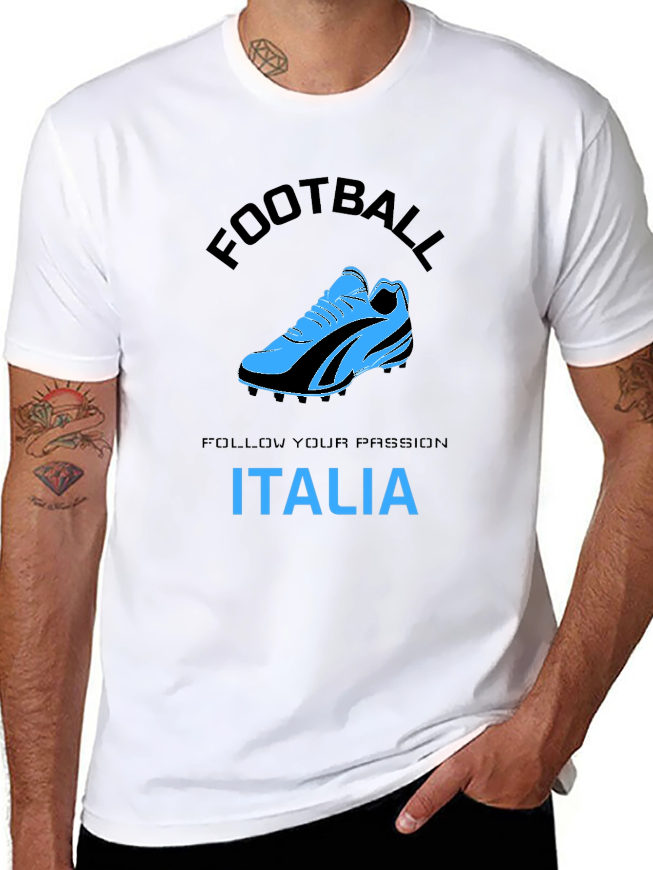 Italia Football T-Shirt - Passion & Style