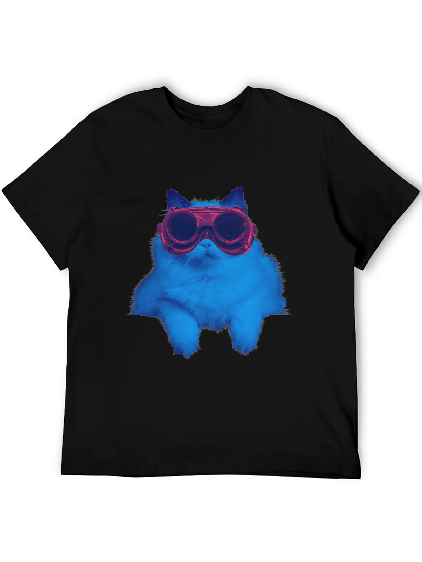 Cool Cat Goggles T-Shirt - Unique Graphic Tee