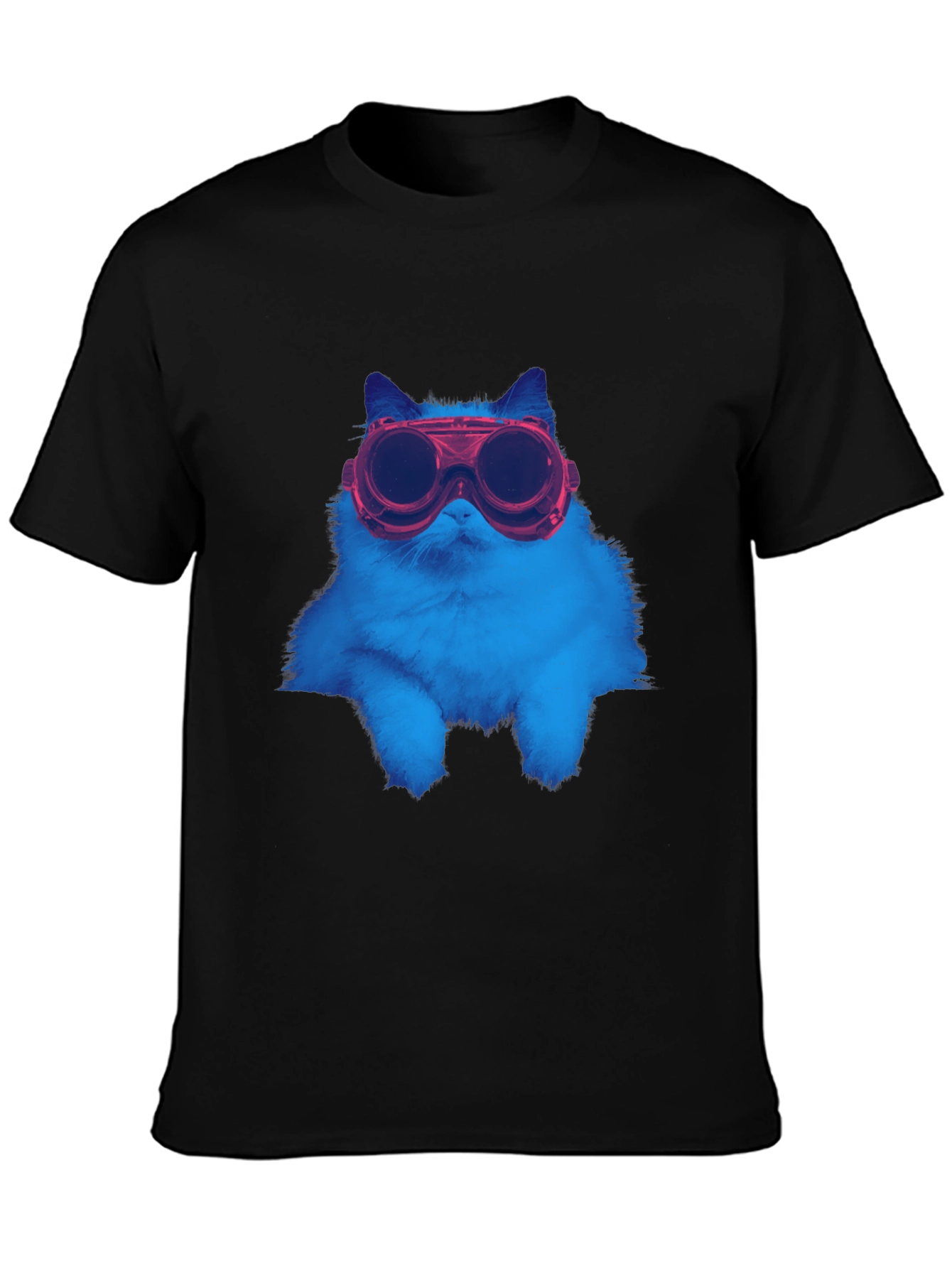 Cool Cat Goggles T-Shirt - Unique Graphic Tee
