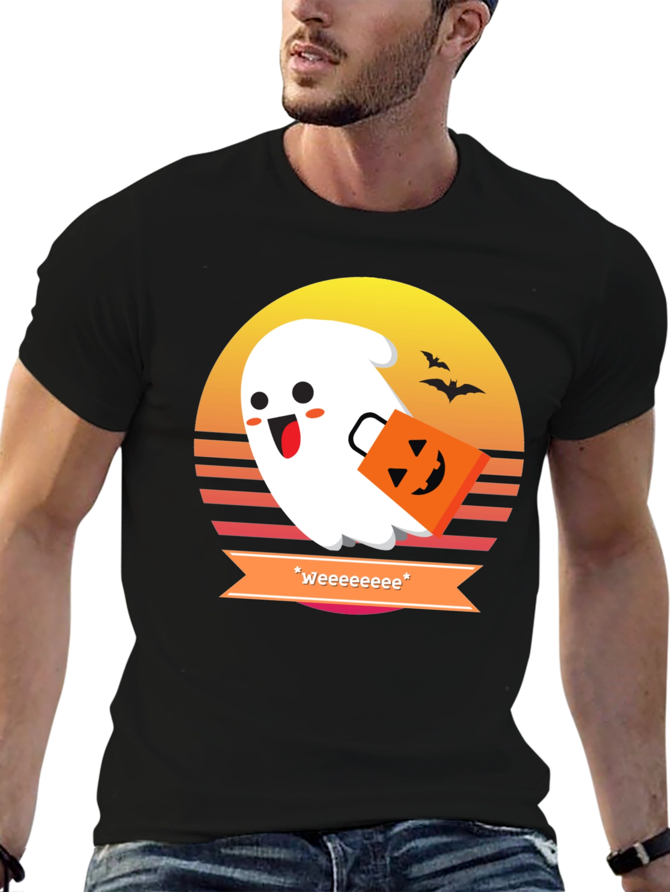 Spooky Cute Ghost Halloween Tee