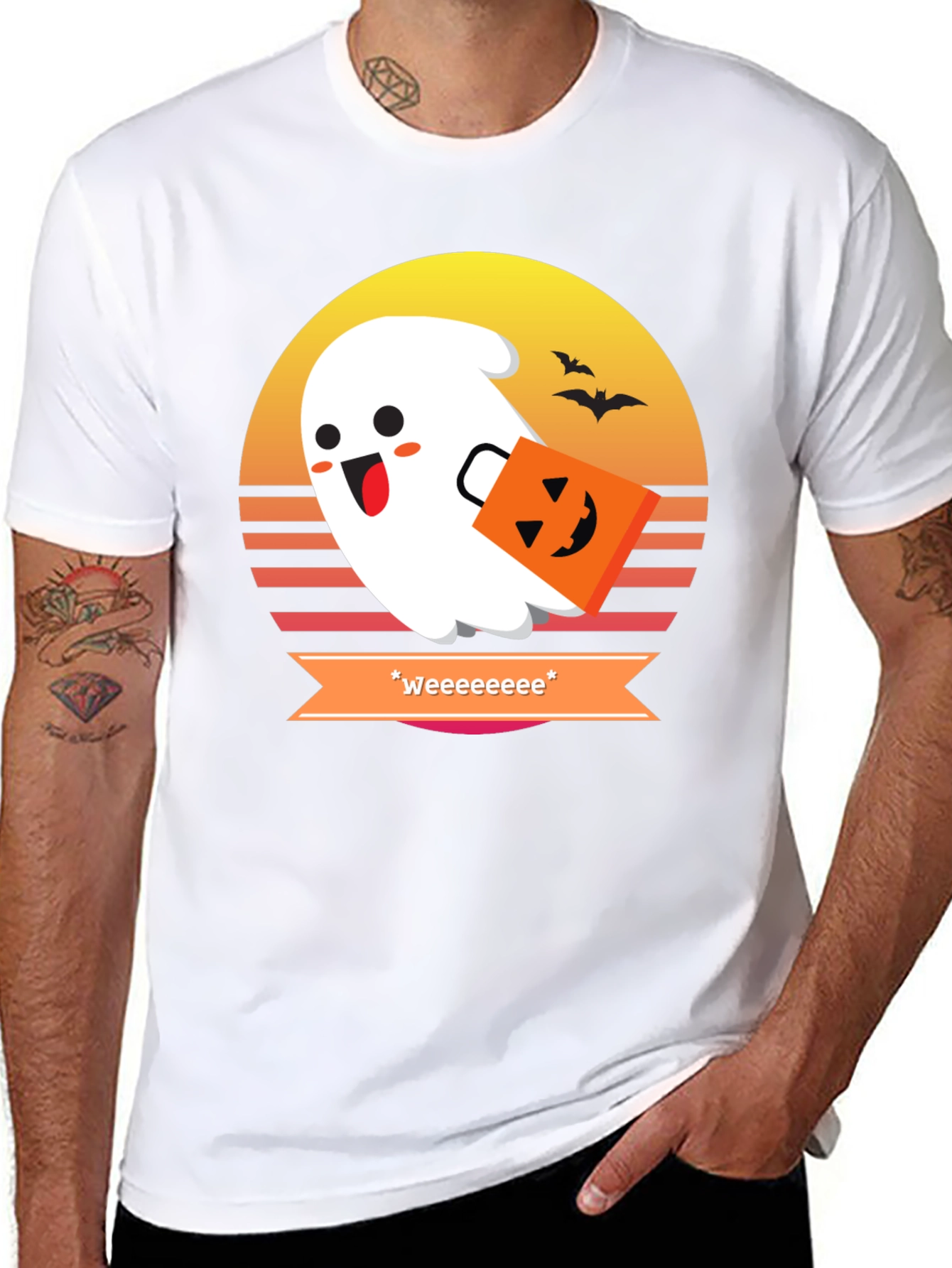 Spooky Cute Ghost Halloween Tee