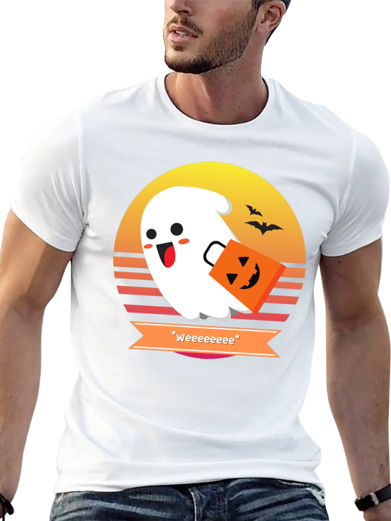 Spooky Cute Ghost Halloween Tee