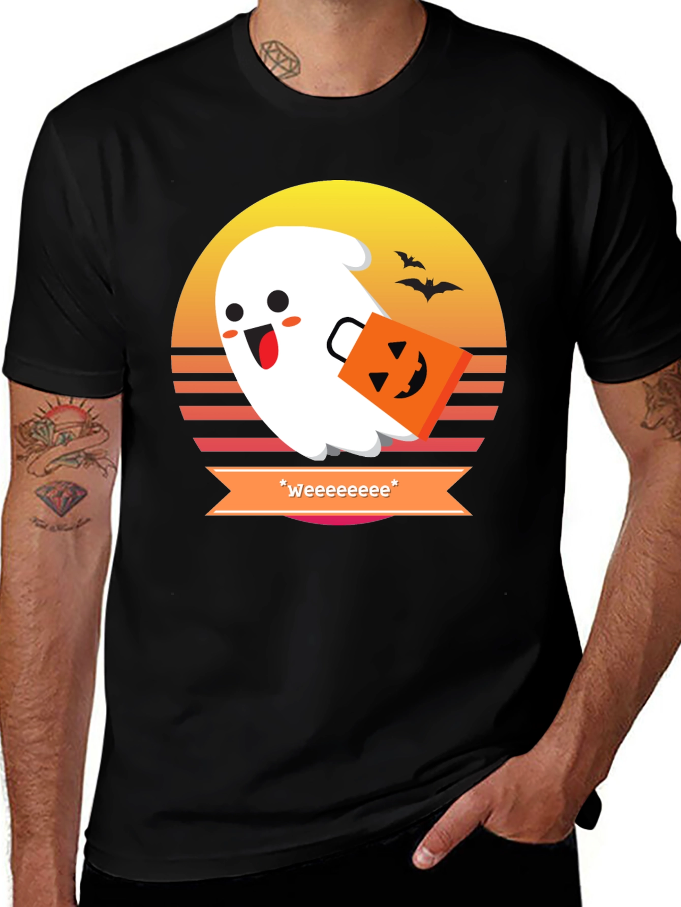 Spooky Cute Ghost Halloween Tee