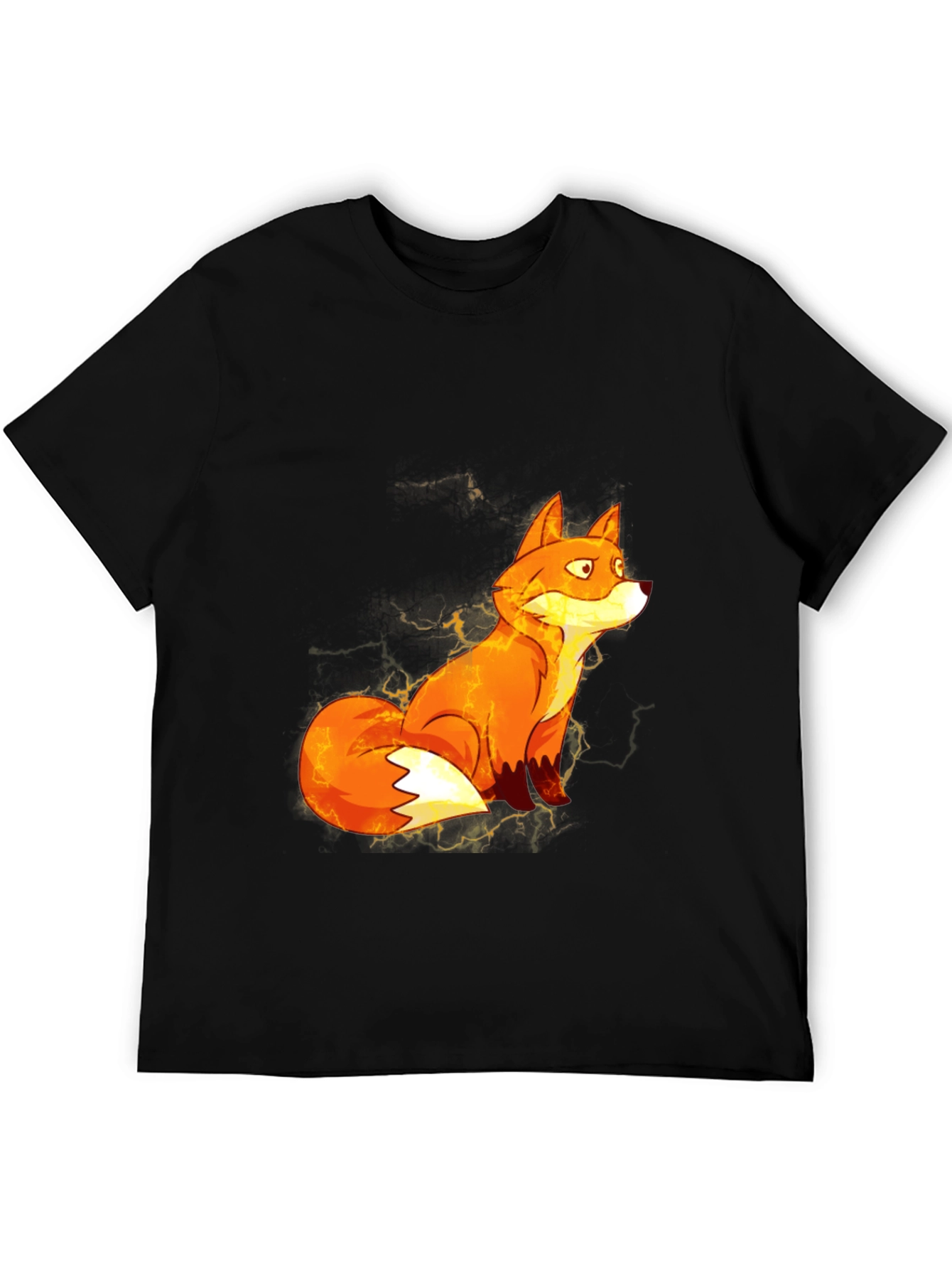 Fiery Fox Graphic Tee - Bold Animal Print