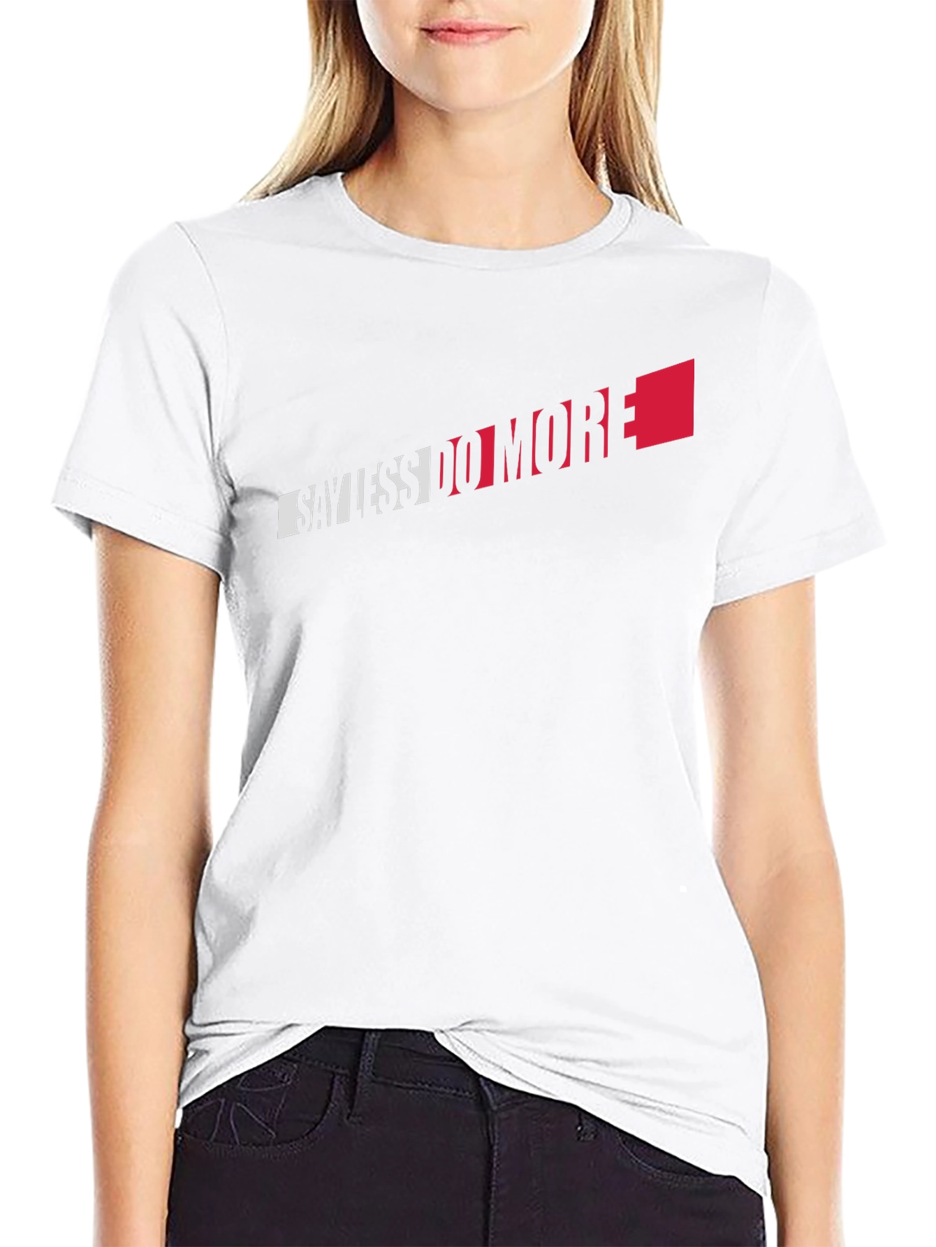 Say Less Do More Graphic Tee - Black