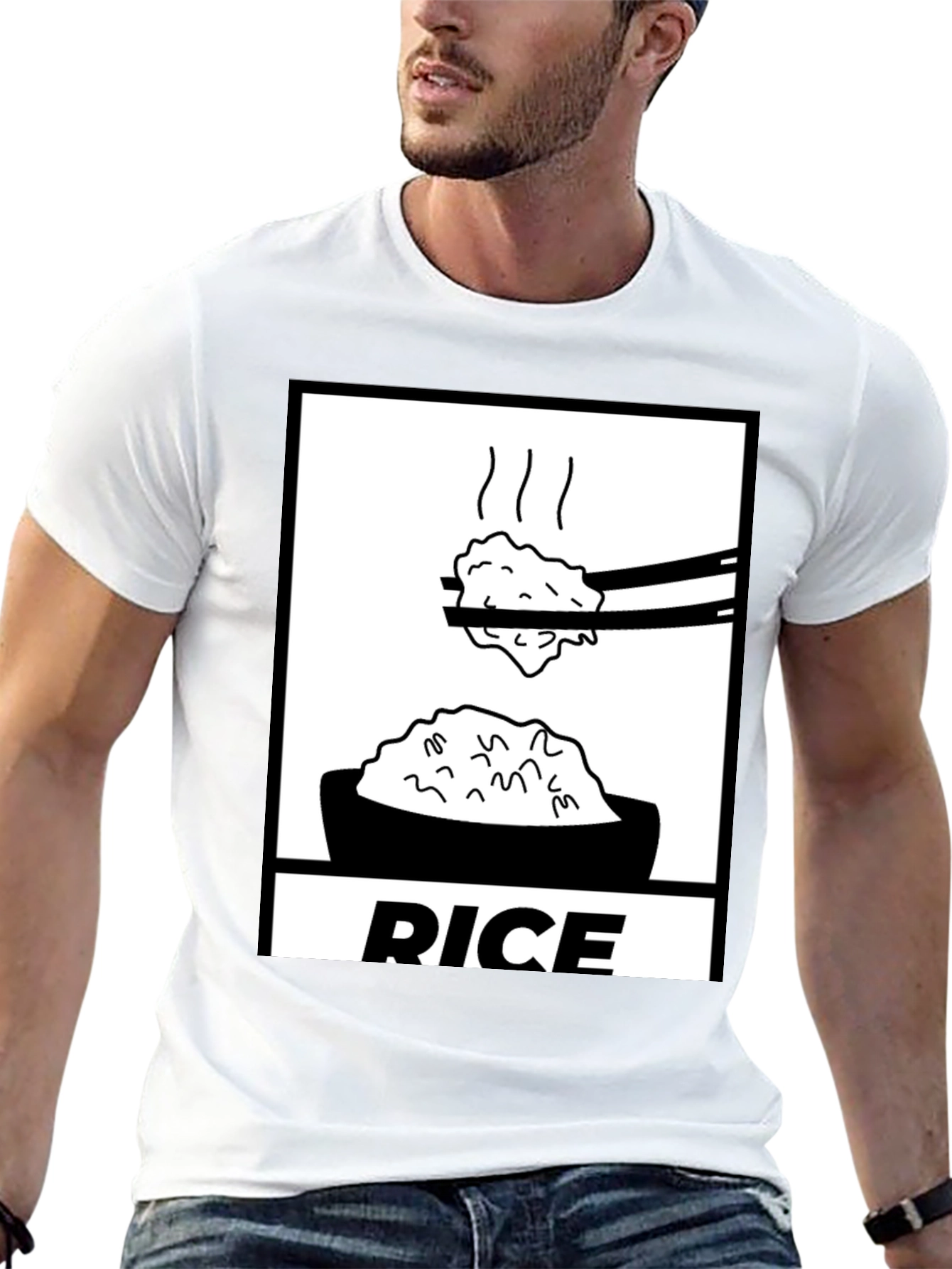Rice Graphic Tee - Foodie T-Shirt