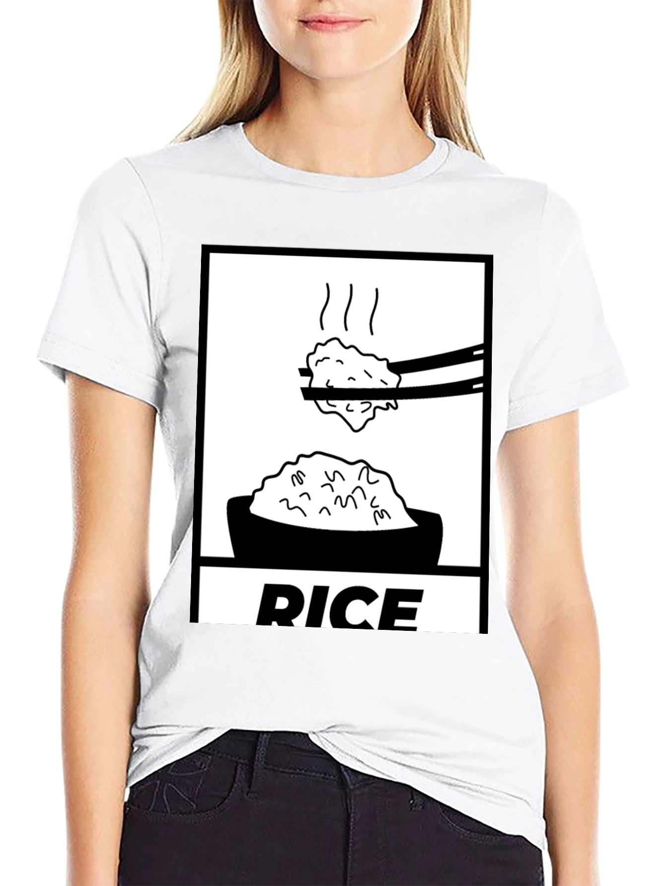 Rice Graphic Tee - Foodie T-Shirt