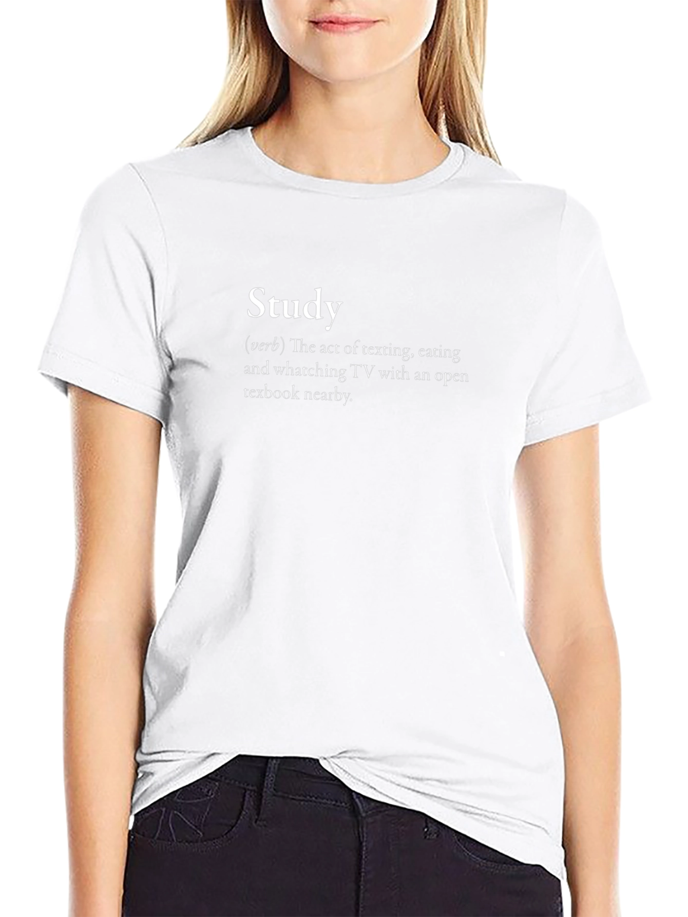 Funny Study Definition Black T-Shirt