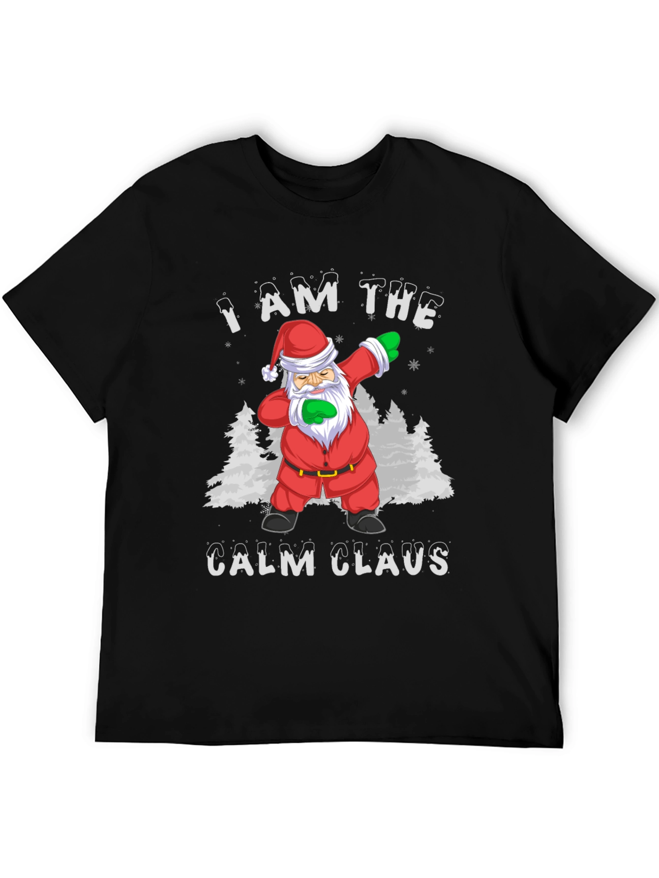 Calm Claus Santa Dabbing Christmas T-Shirt