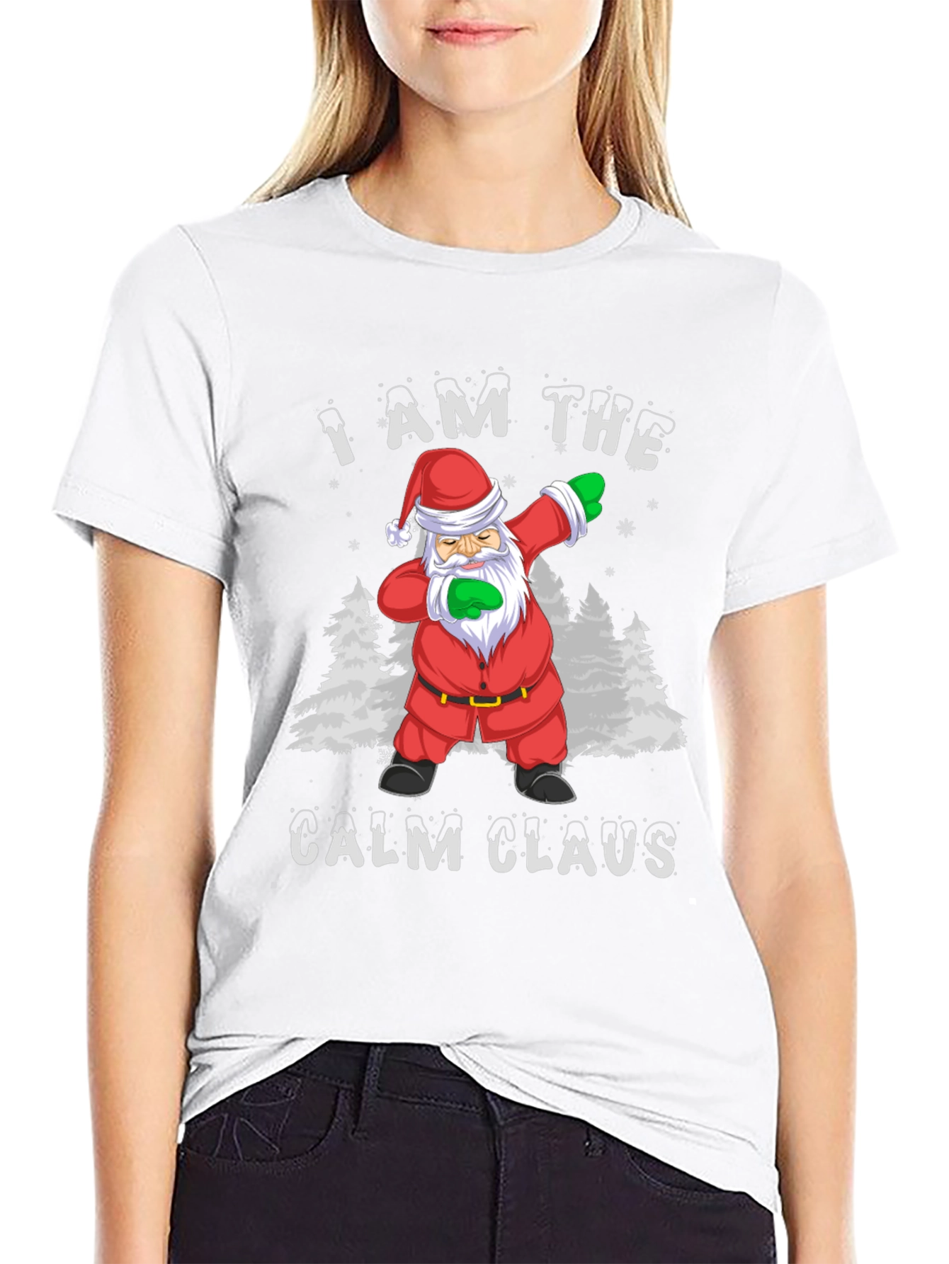 Calm Claus Santa Dabbing Christmas T-Shirt