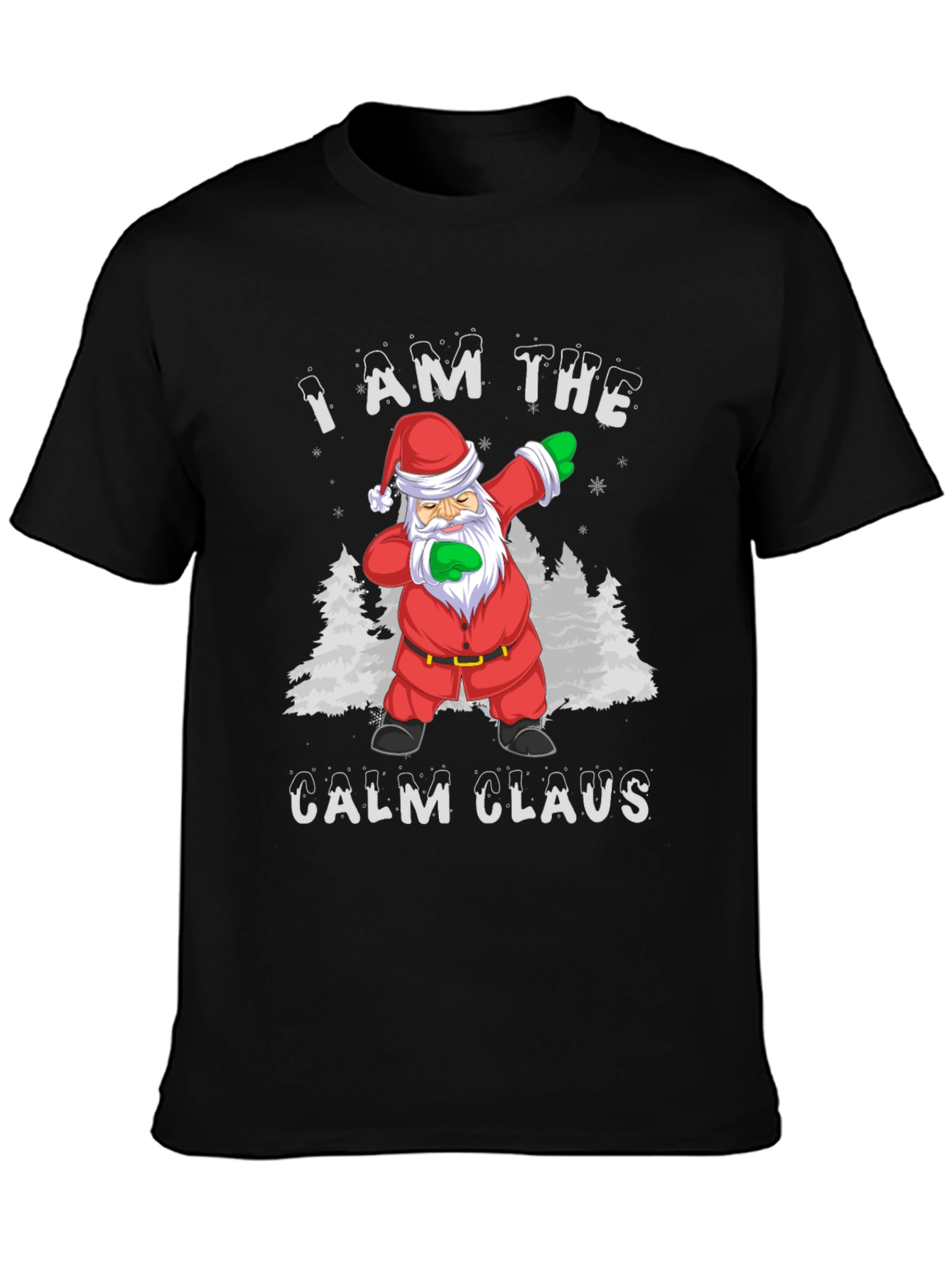 Calm Claus Santa Dabbing Christmas T-Shirt