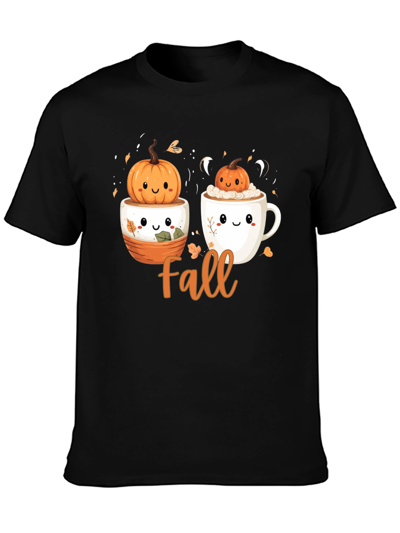 Fall Pumpkin T-Shirt - Cute Autumn Design