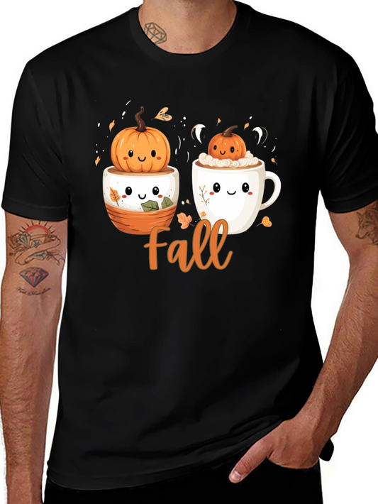 Fall Pumpkin T-Shirt - Cute Autumn Design