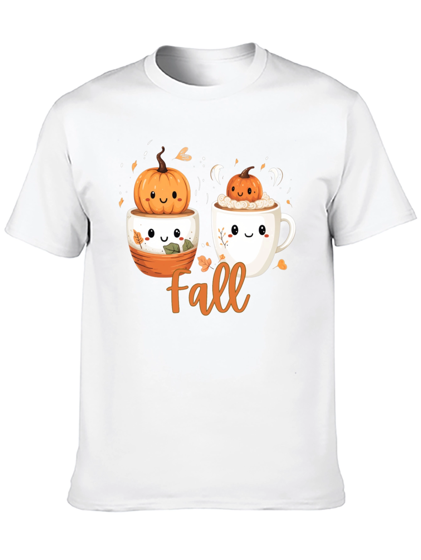 Fall Pumpkin T-Shirt - Cute Autumn Design