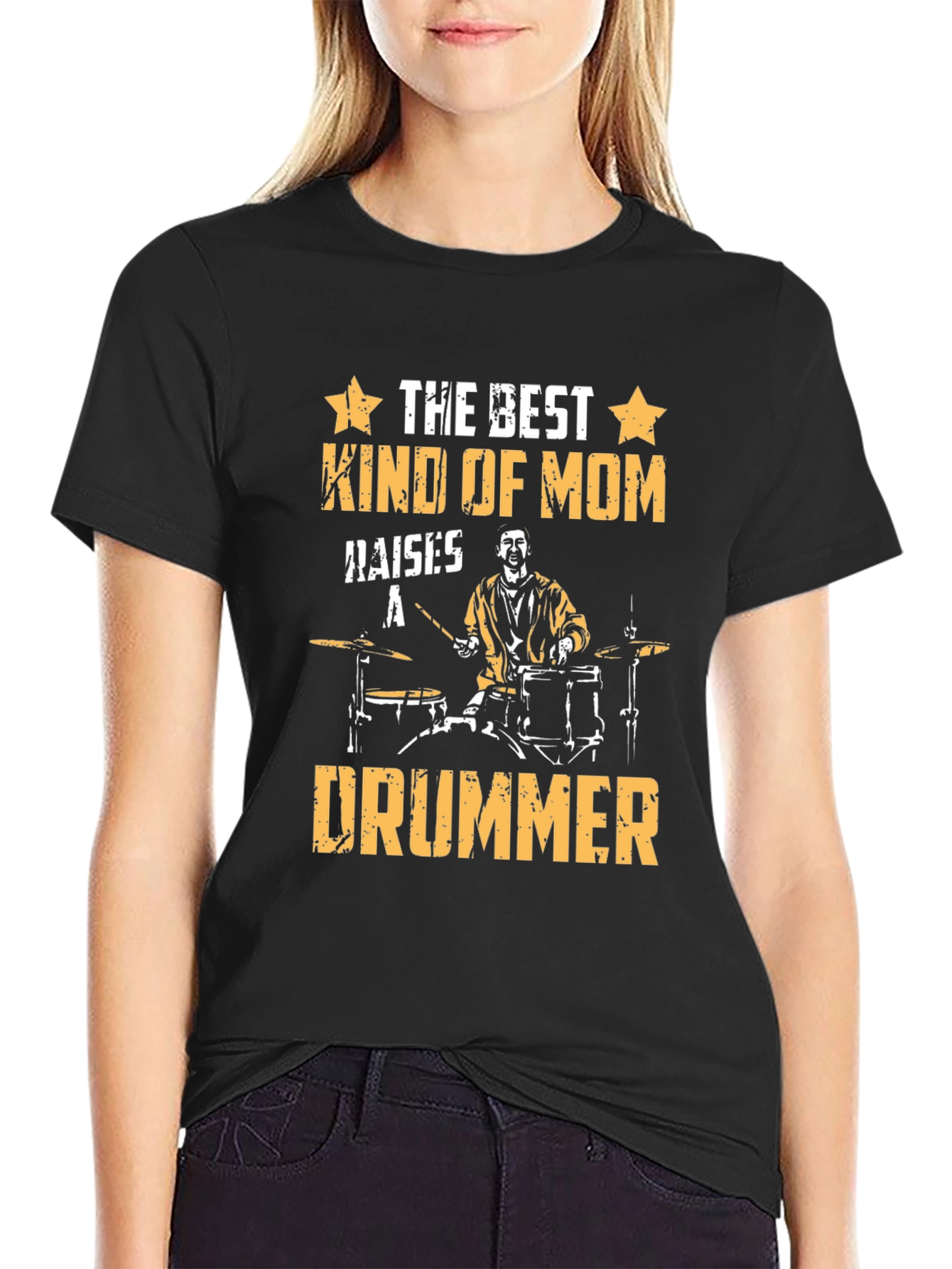Best Kind of Mom Drummer Graphic Tee