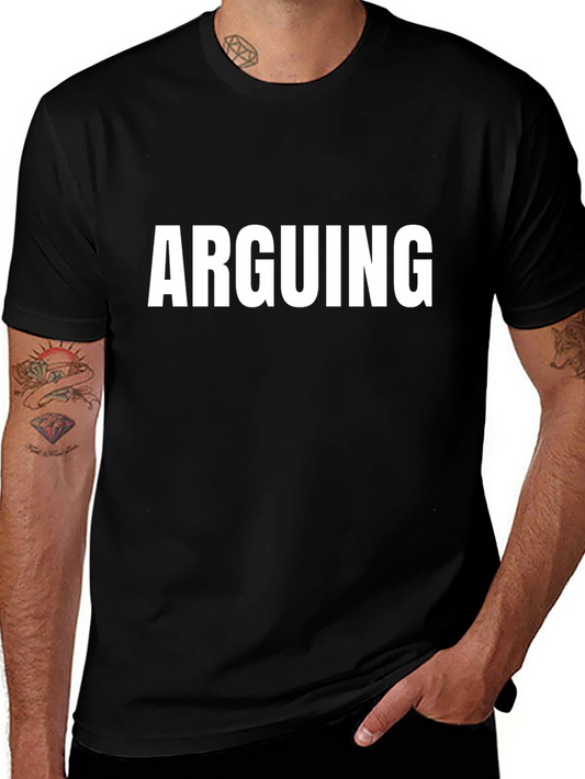 Arguing Graphic Tee - Bold Statement T-Shirt