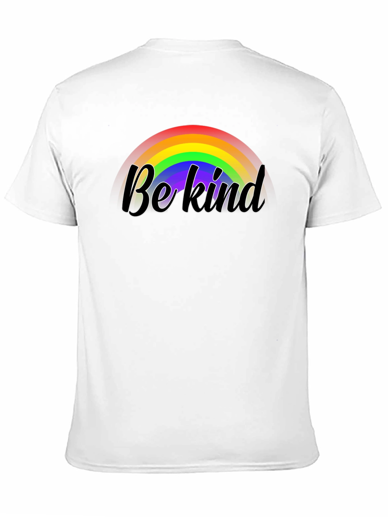 Be Kind Rainbow Graphic Black Tee