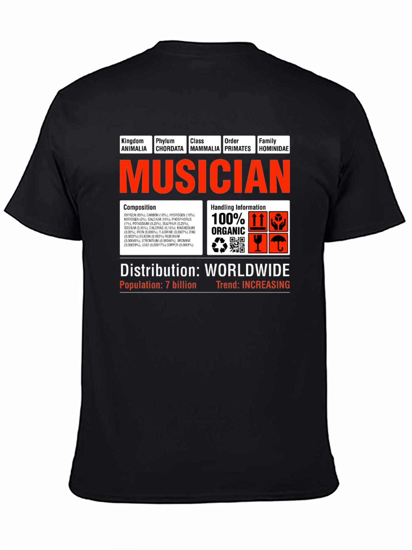 Musician T-Shirt - Funny Science Biology Graphic Tee