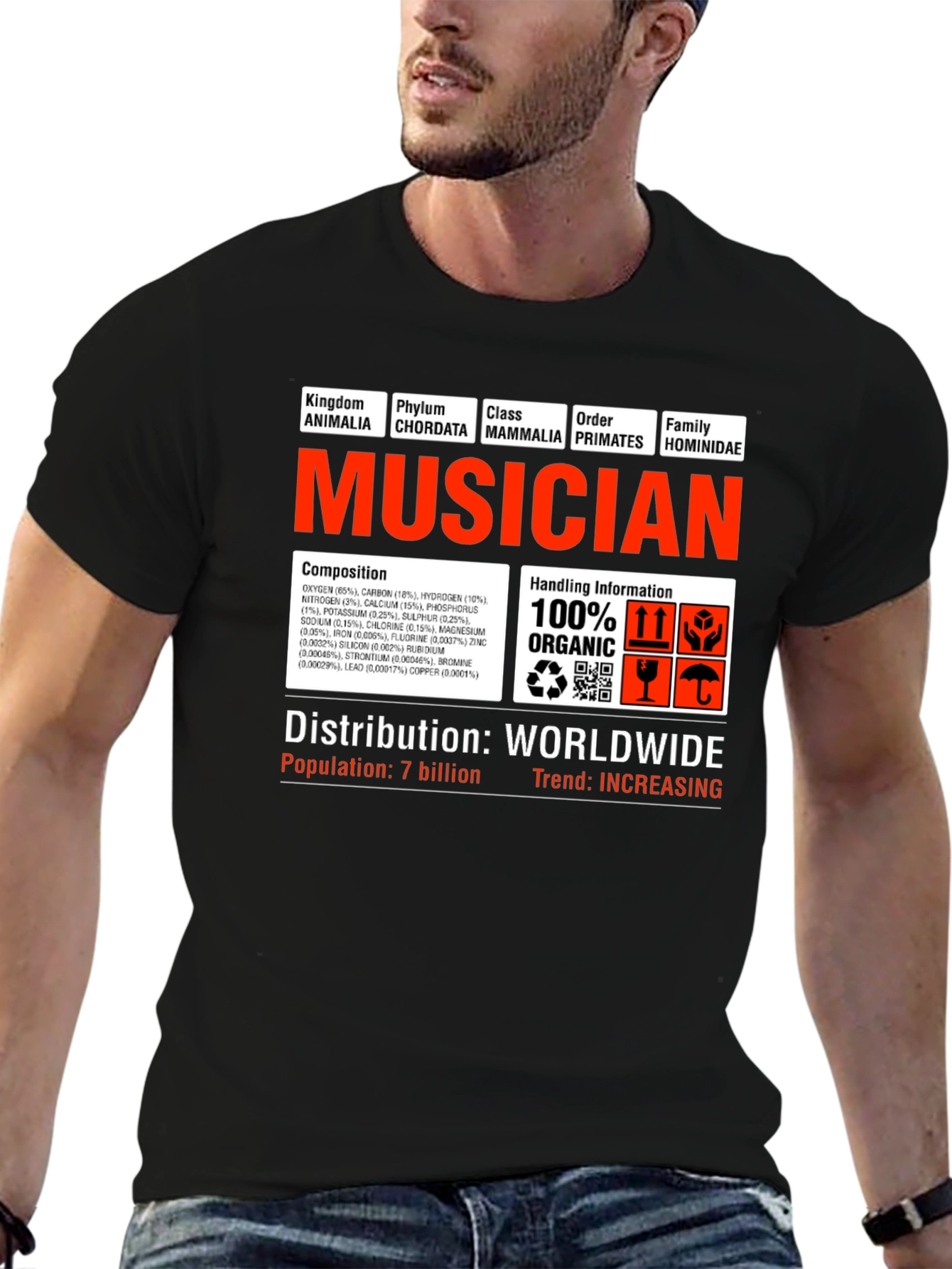 Musician T-Shirt - Funny Science Biology Graphic Tee