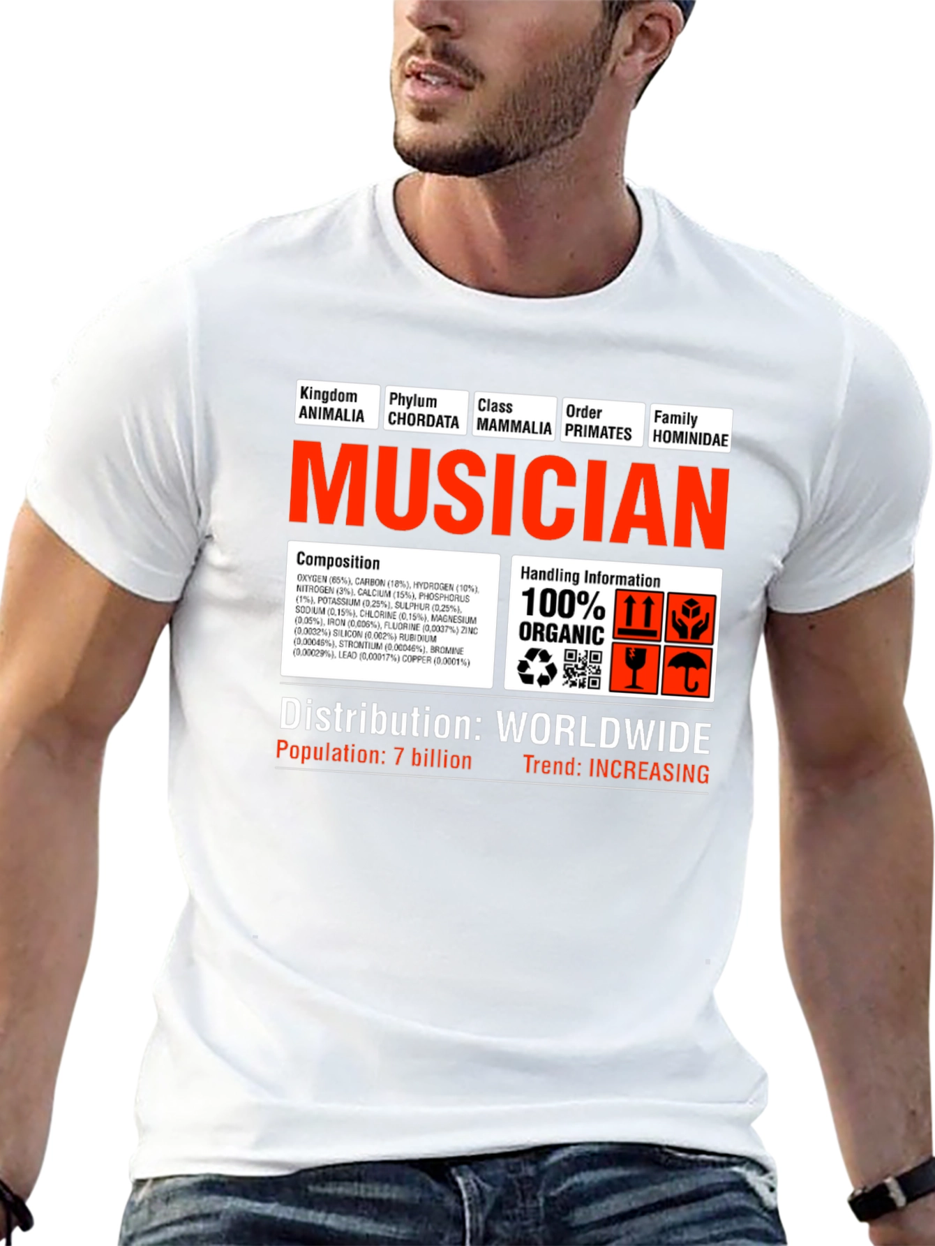 Musician T-Shirt - Funny Science Biology Graphic Tee
