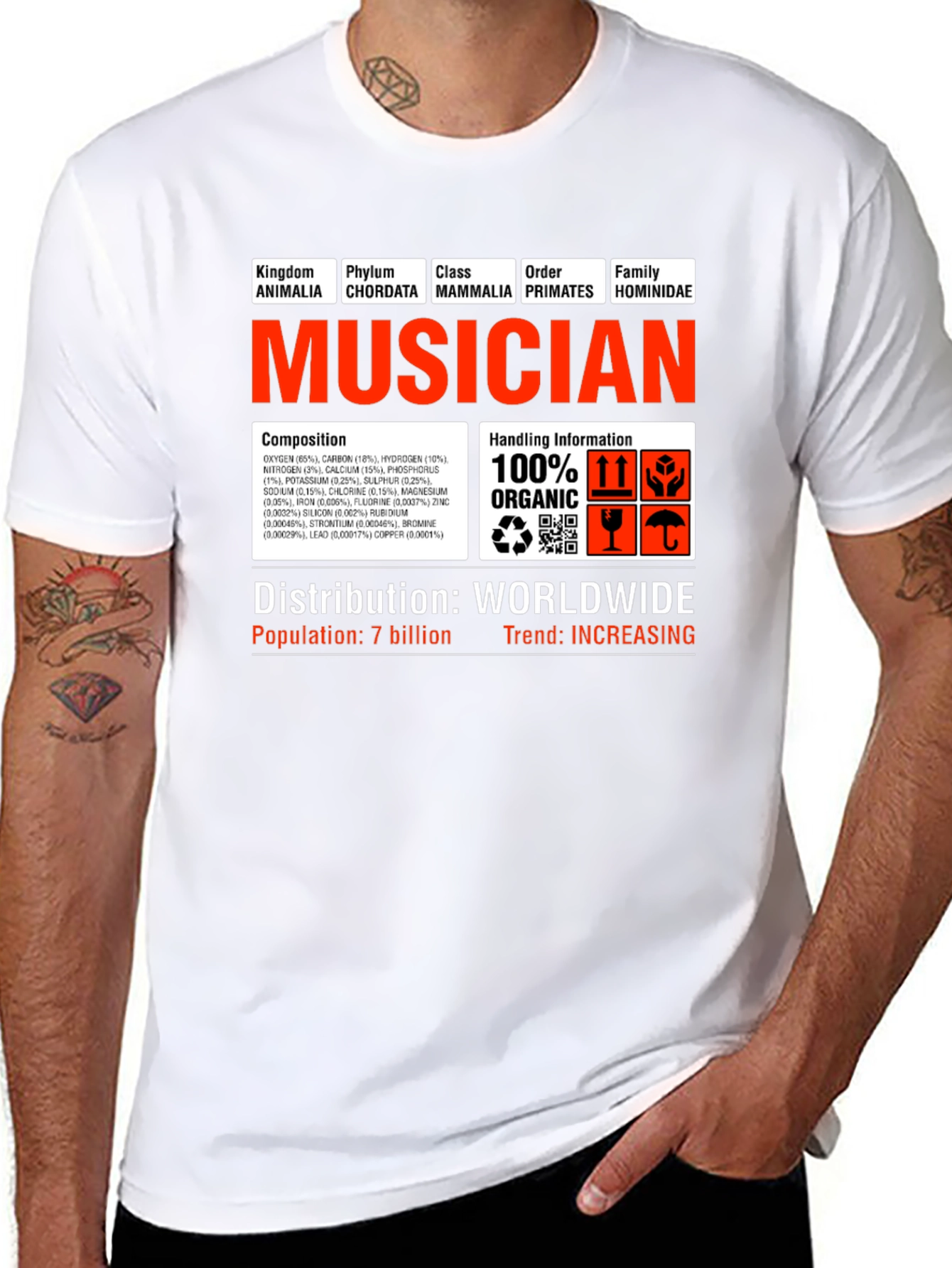 Musician T-Shirt - Funny Science Biology Graphic Tee