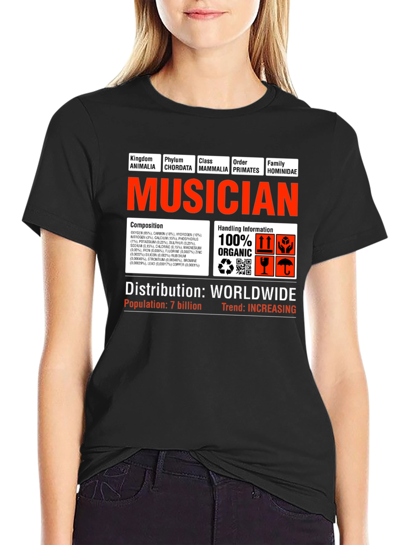 Musician T-Shirt - Funny Science Biology Graphic Tee
