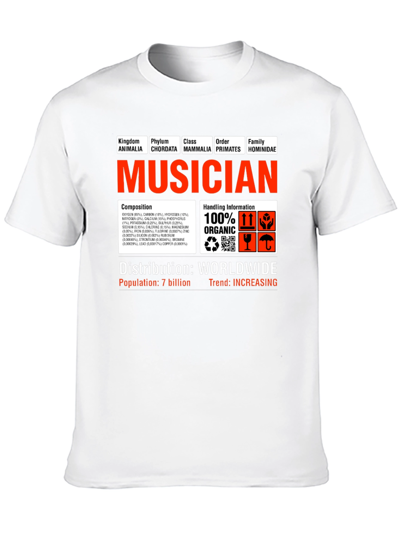 Musician T-Shirt - Funny Science Biology Graphic Tee
