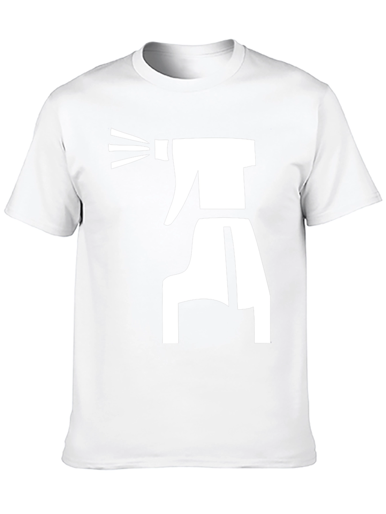 Spray Bottle Graphic Tee - Black Cotton T-Shirt