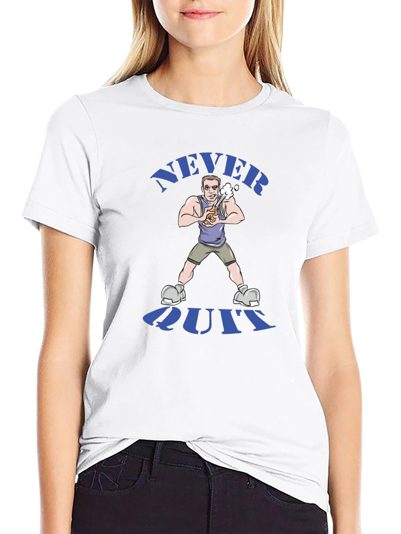 Never Quit T-Shirt - Motivational Graphic Tee
