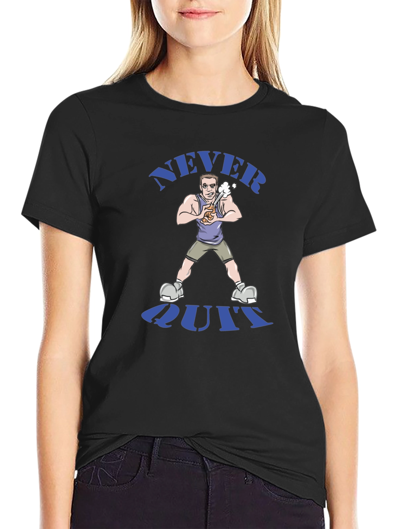 Never Quit T-Shirt - Motivational Graphic Tee
