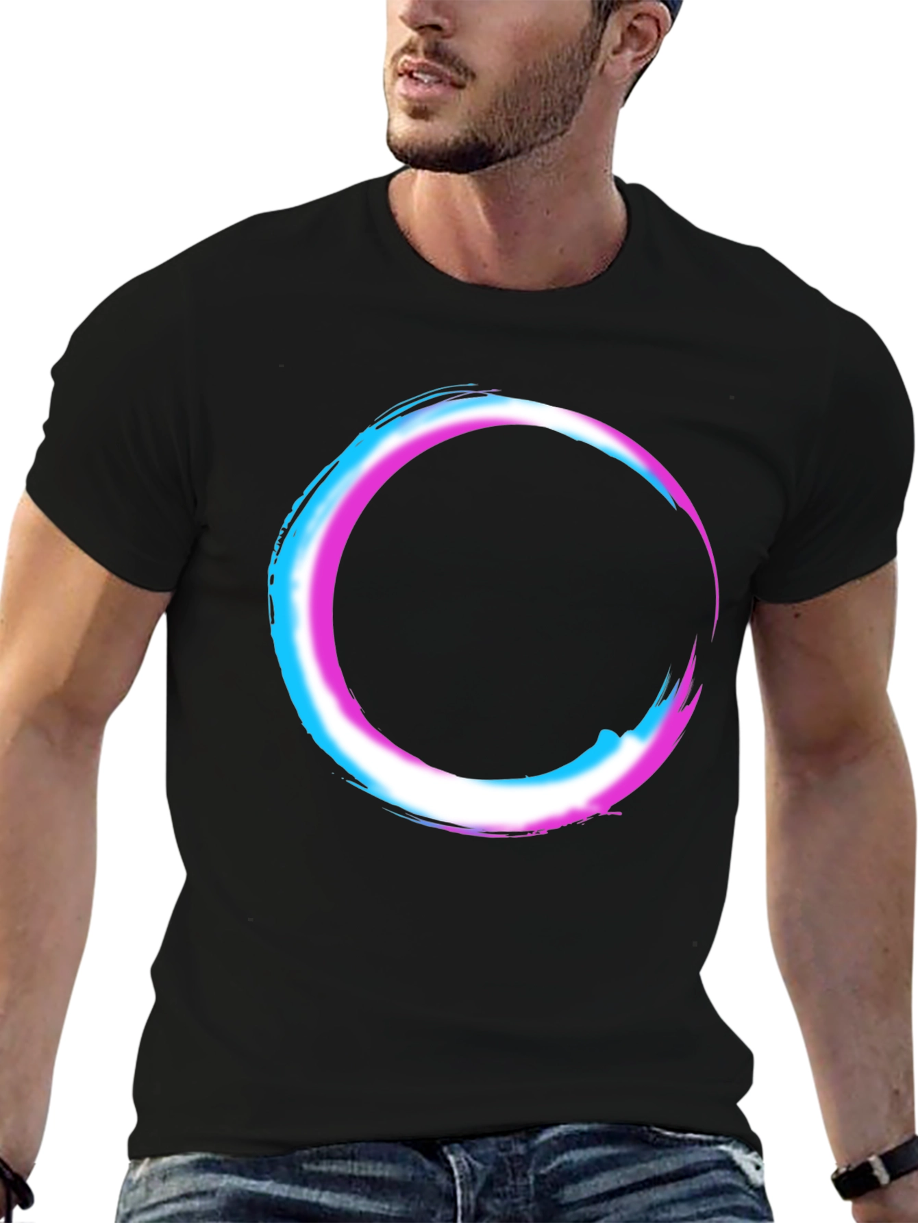Transgender Pride Circle Graphic T-Shirt