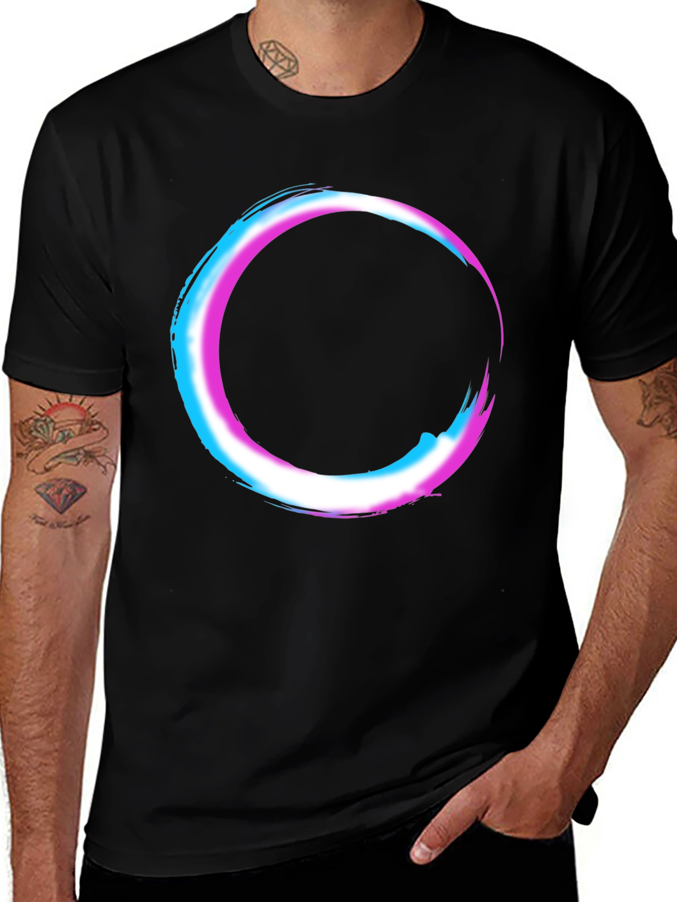 Transgender Pride Circle Graphic T-Shirt
