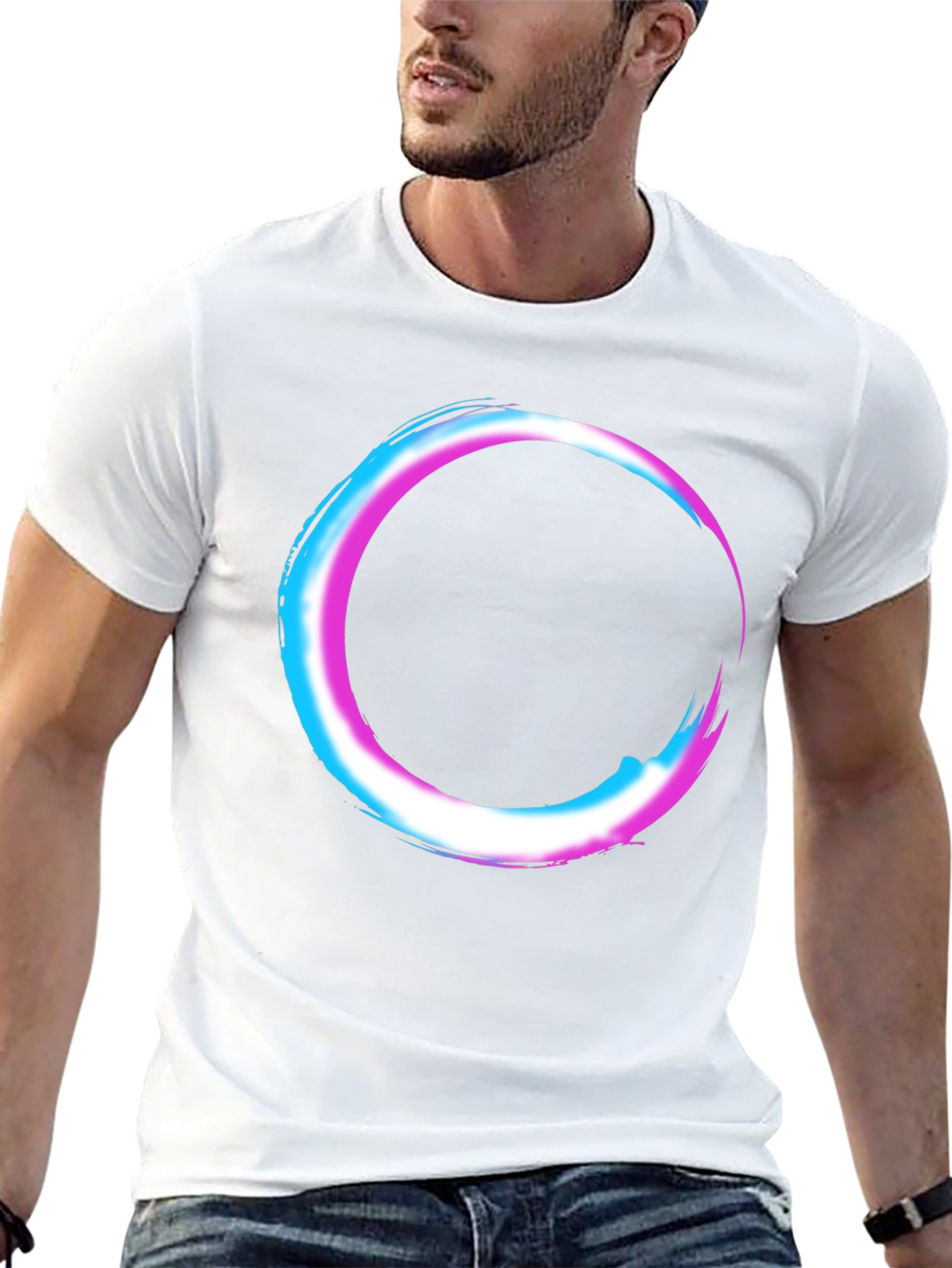 Transgender Pride Circle Graphic T-Shirt