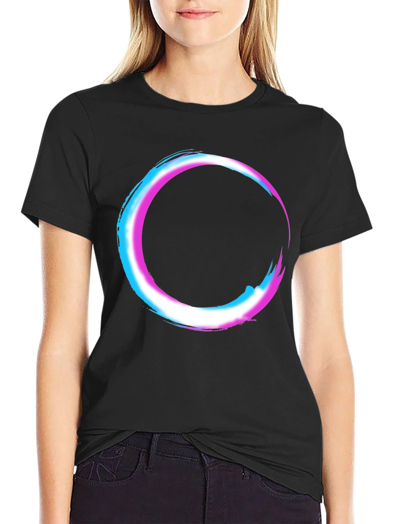Transgender Pride Circle Graphic T-Shirt
