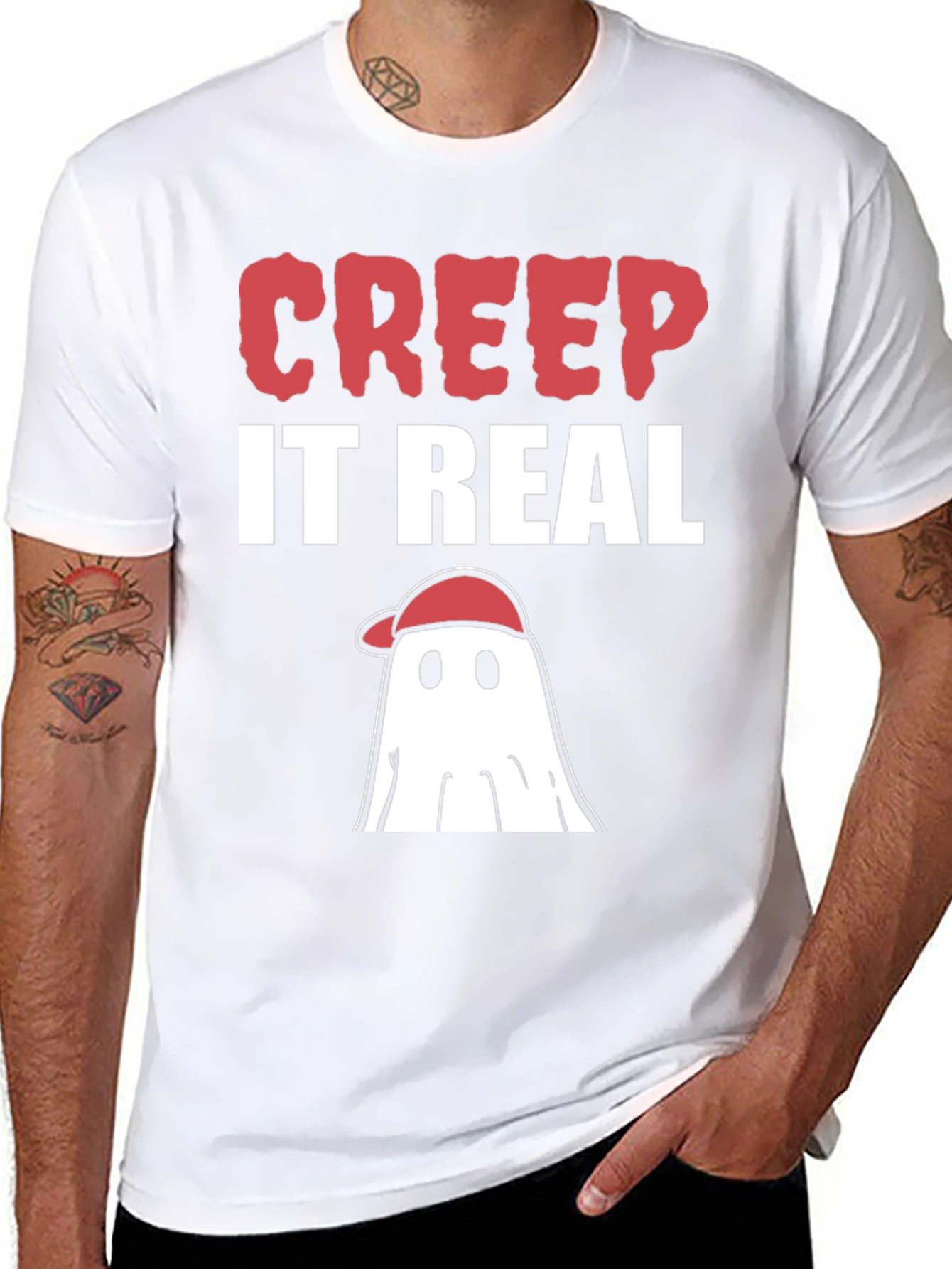 Creep It Real Ghost T-Shirt - Halloween Tee