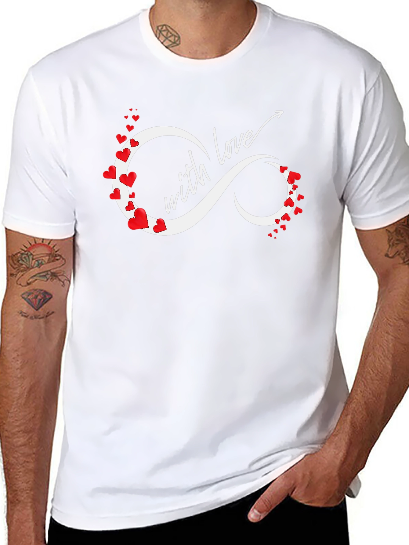 Love Infinity Heart Graphic Tee