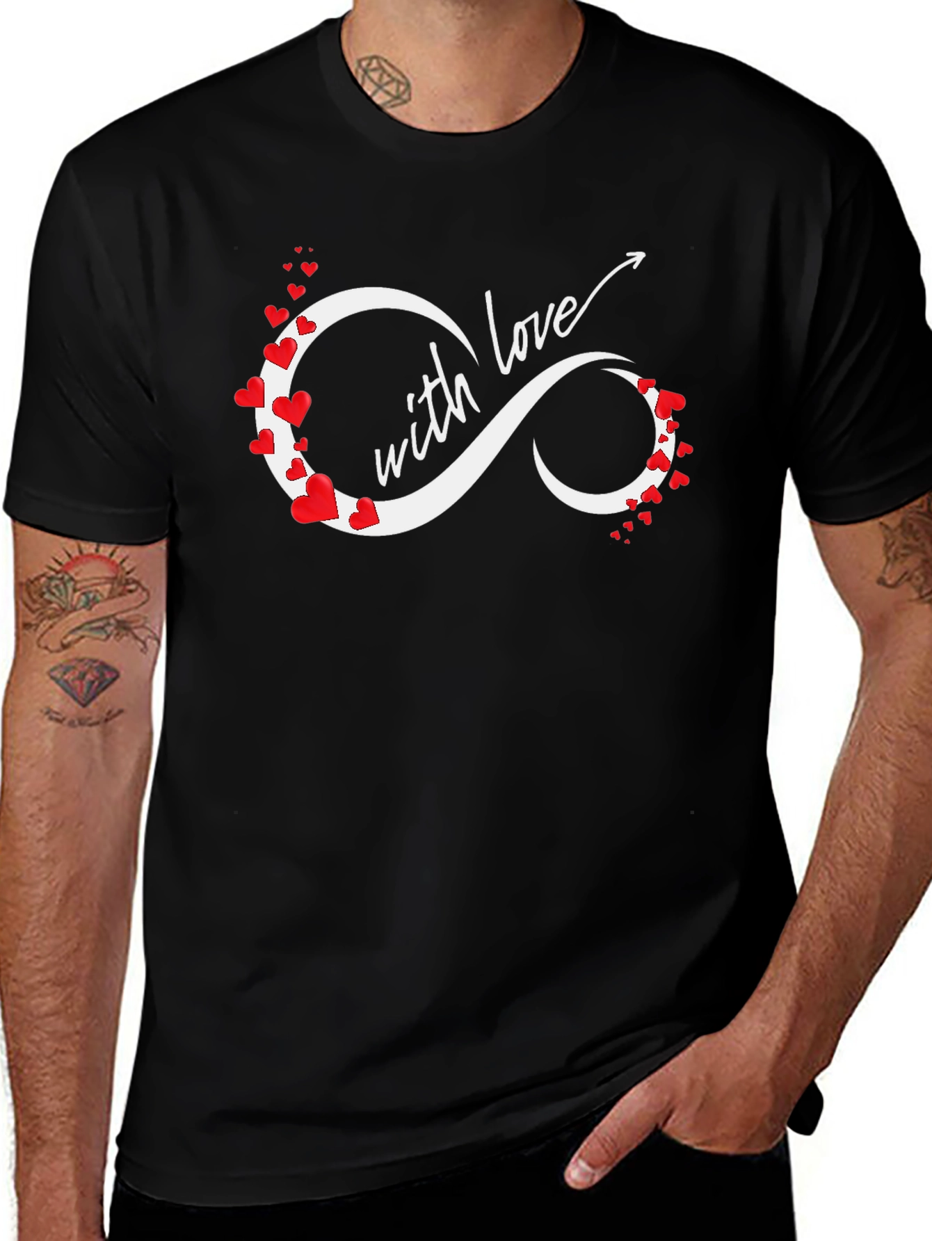 Love Infinity Heart Graphic Tee