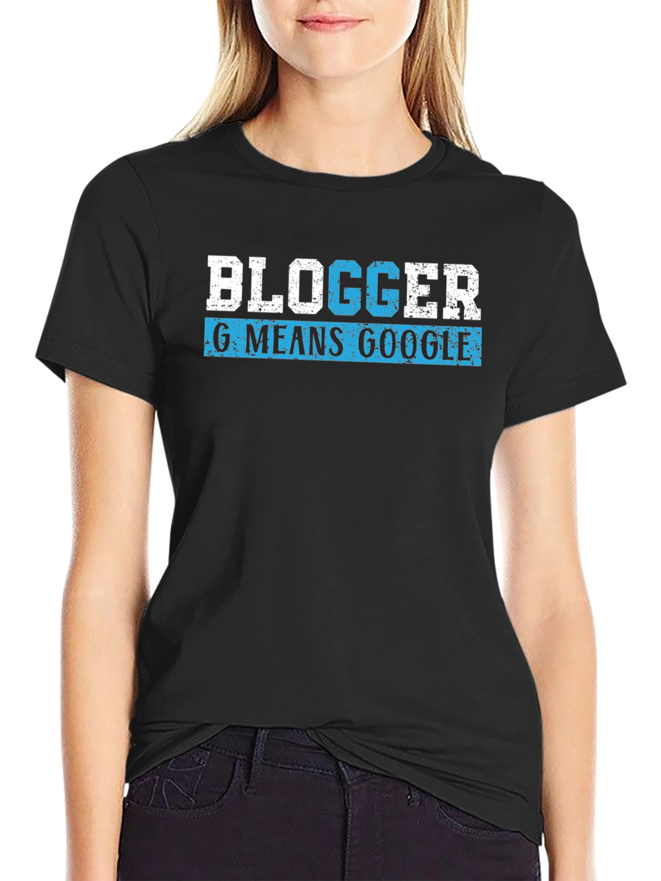 Blogger G Means Google Black T-Shirt