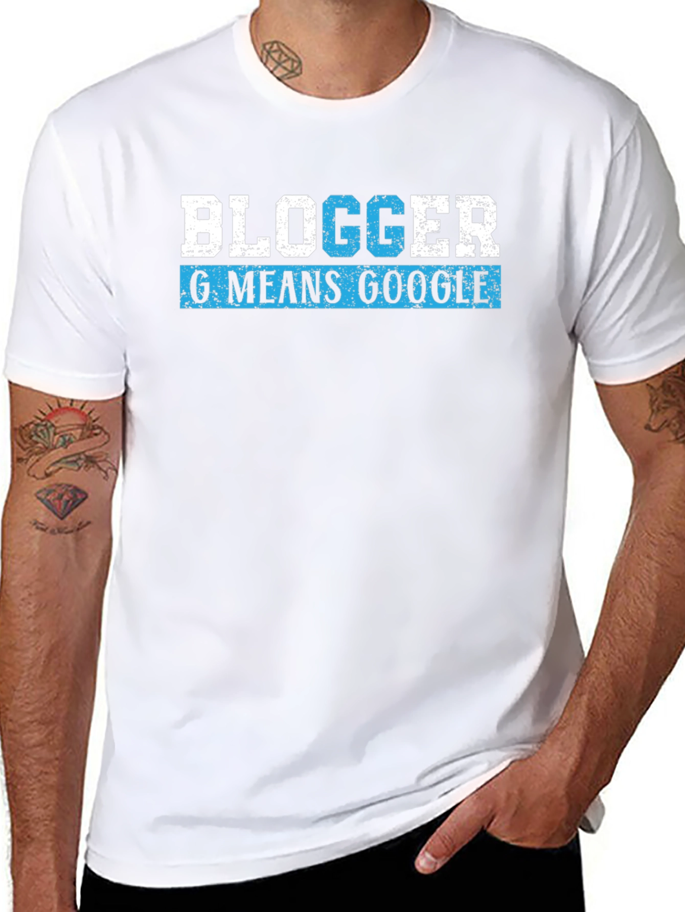 Blogger G Means Google Black T-Shirt