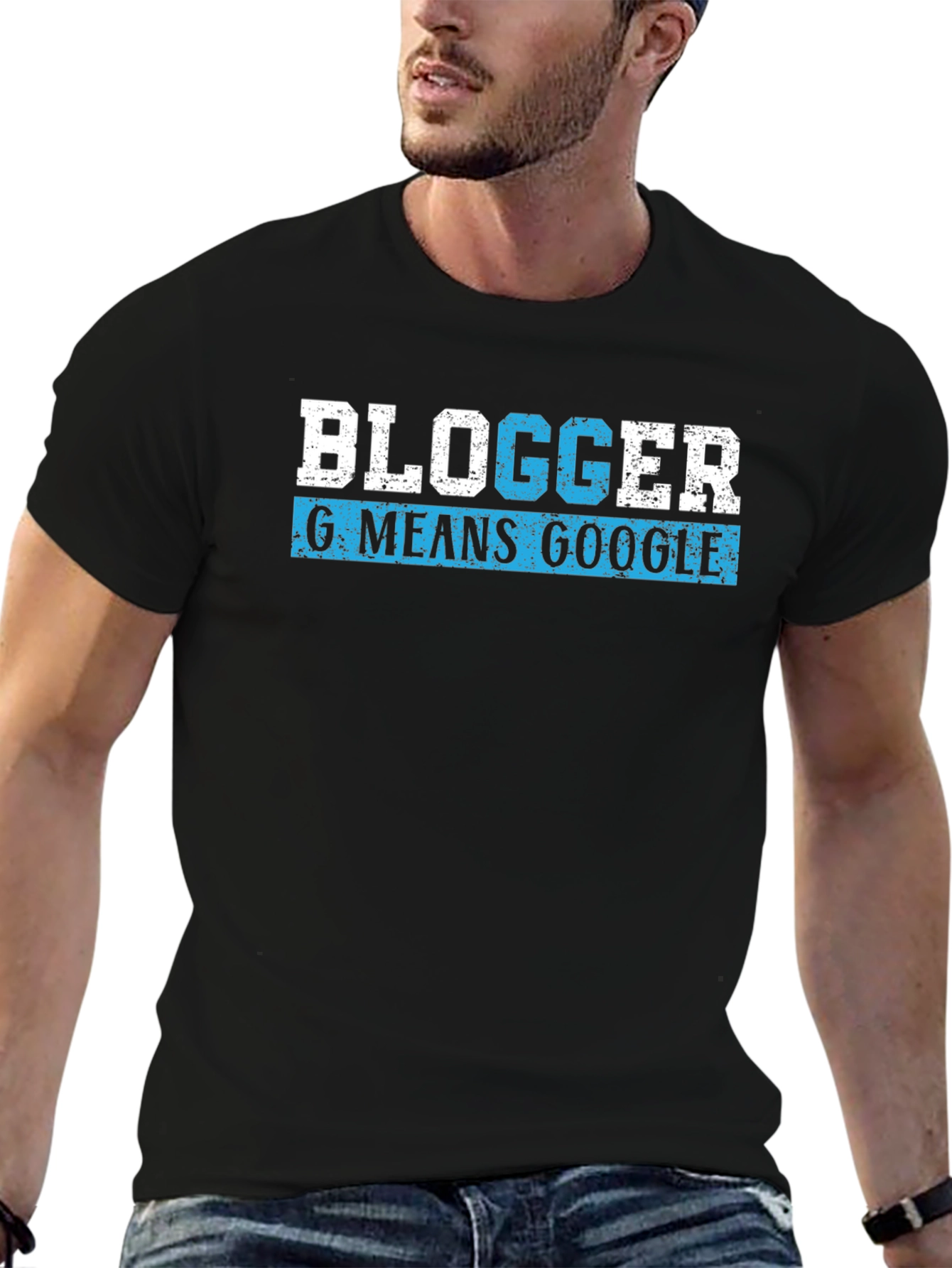 Blogger G Means Google Black T-Shirt