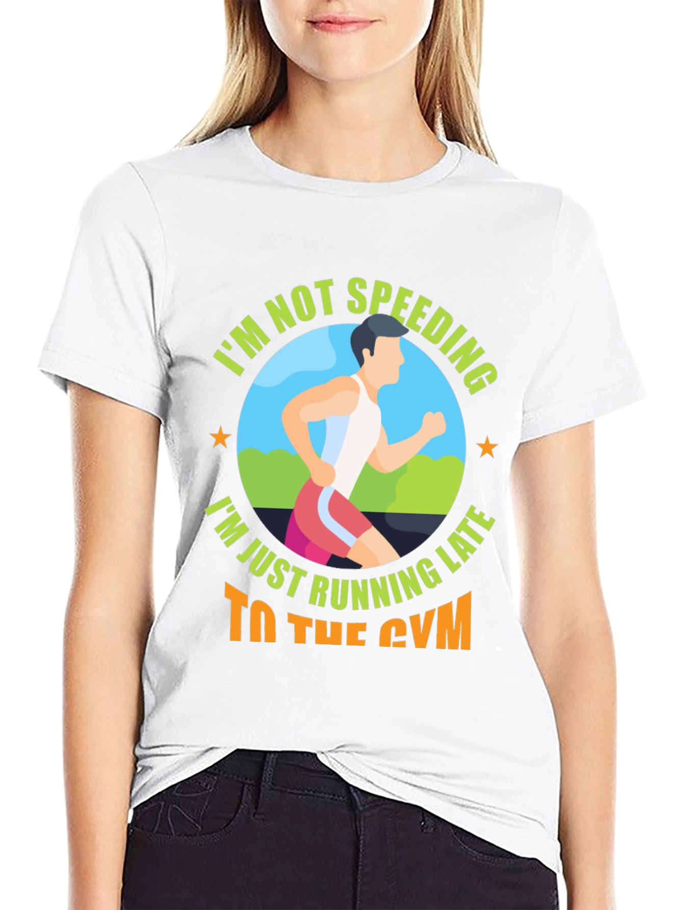 Funny Gym T-Shirt: Im Not Speeding