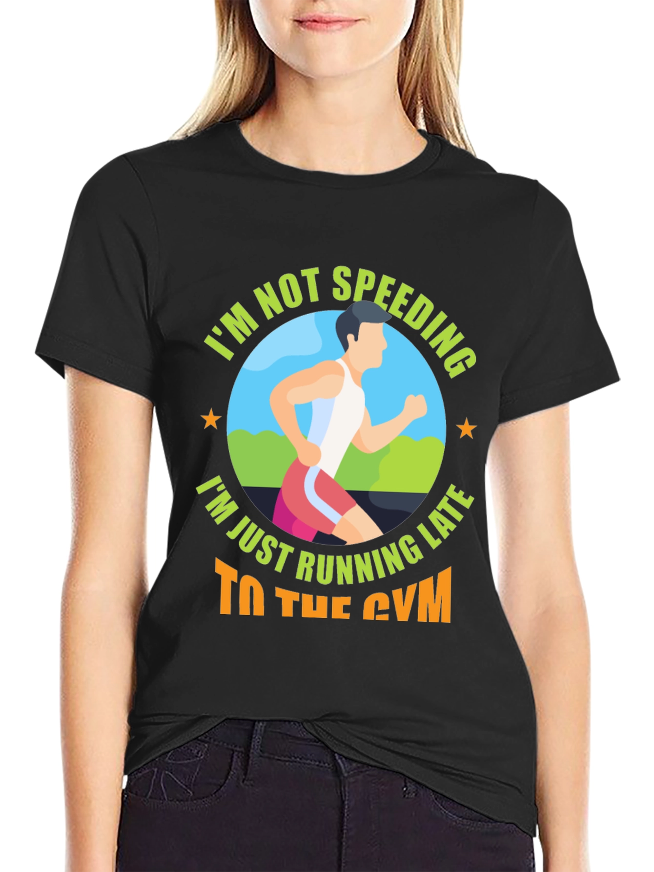 Funny Gym T-Shirt: Im Not Speeding