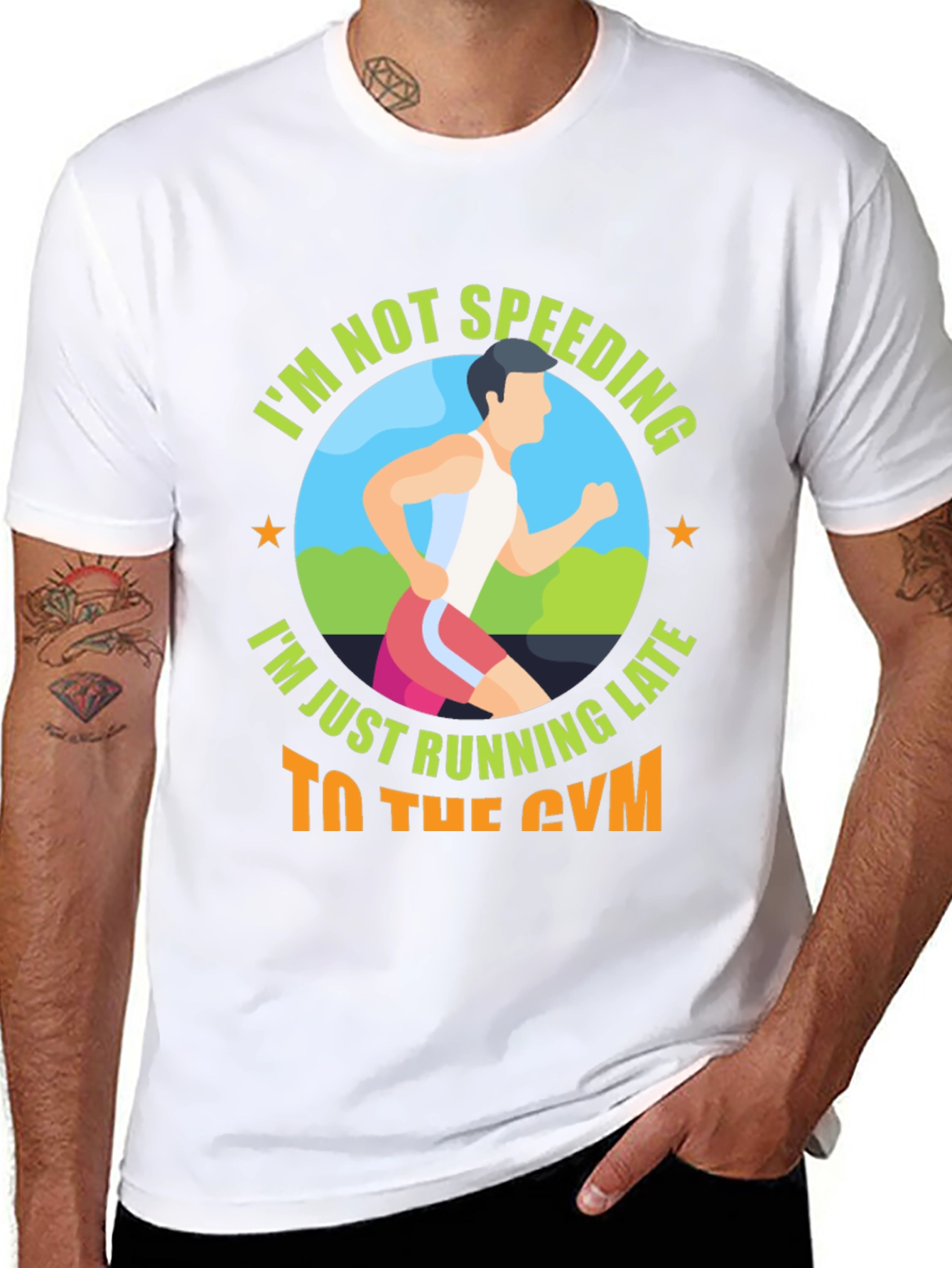 Funny Gym T-Shirt: Im Not Speeding