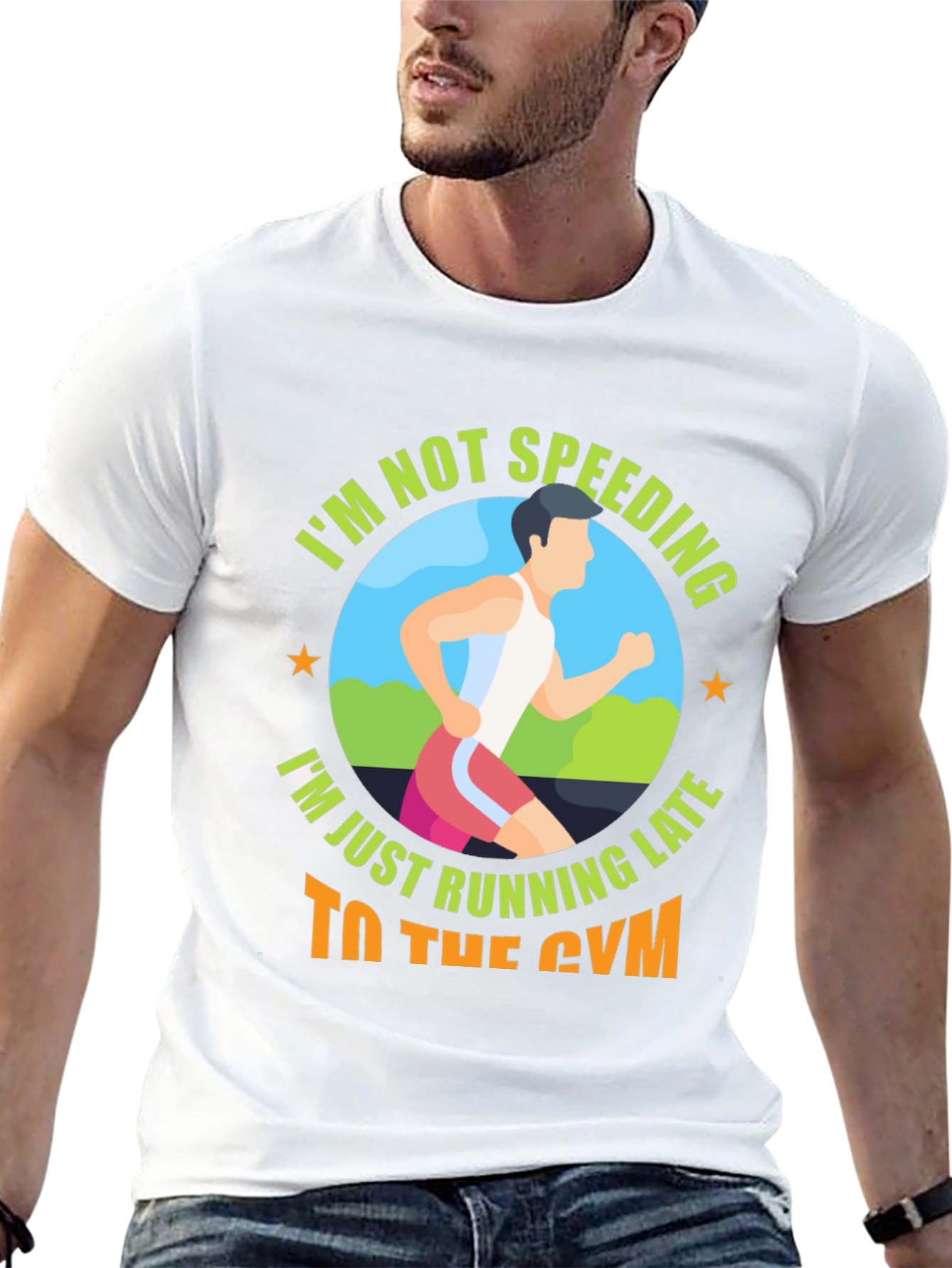 Funny Gym T-Shirt: Im Not Speeding