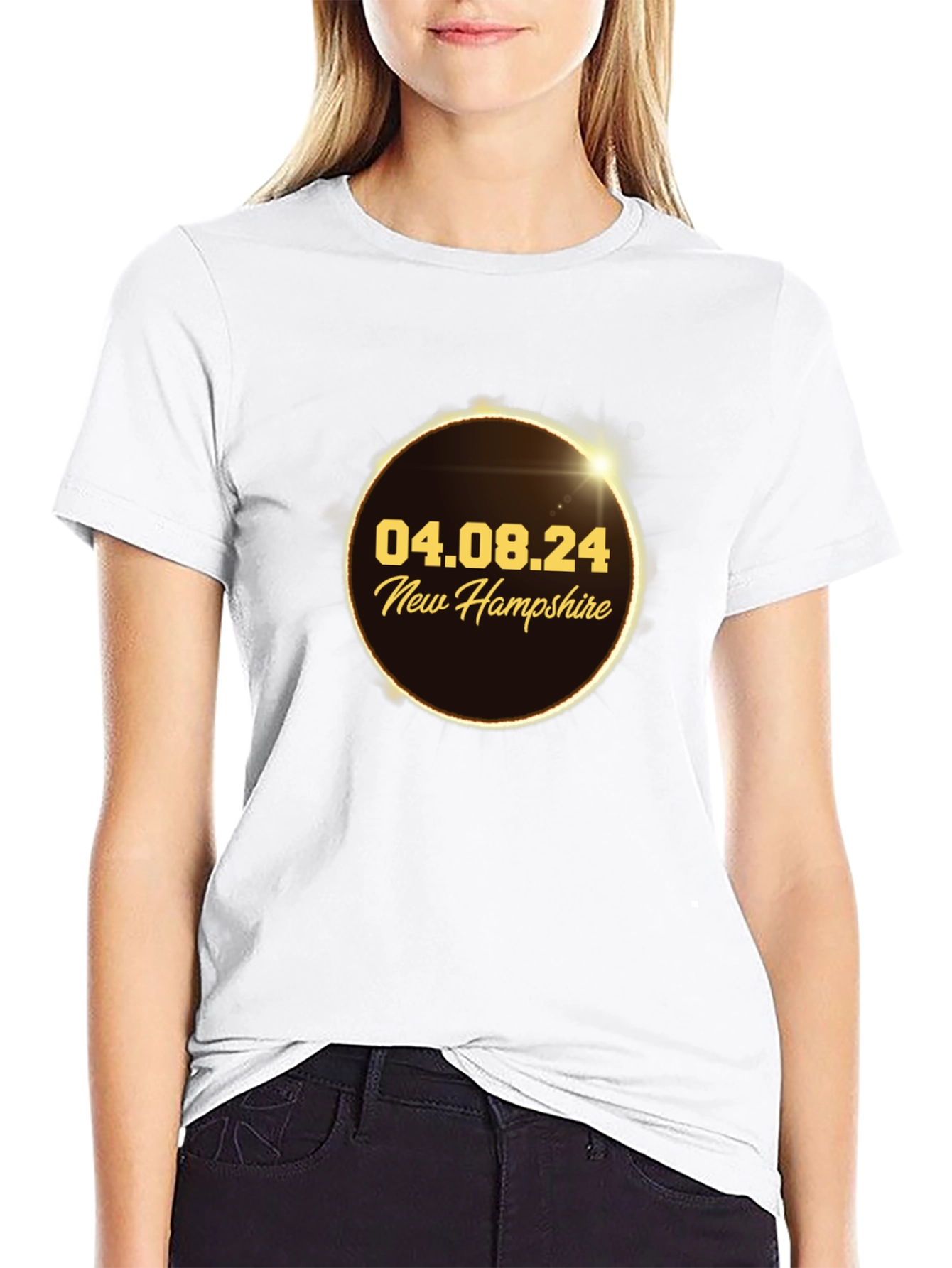 New Hampshire Total Solar Eclipse April 8 2024 T-Shirt