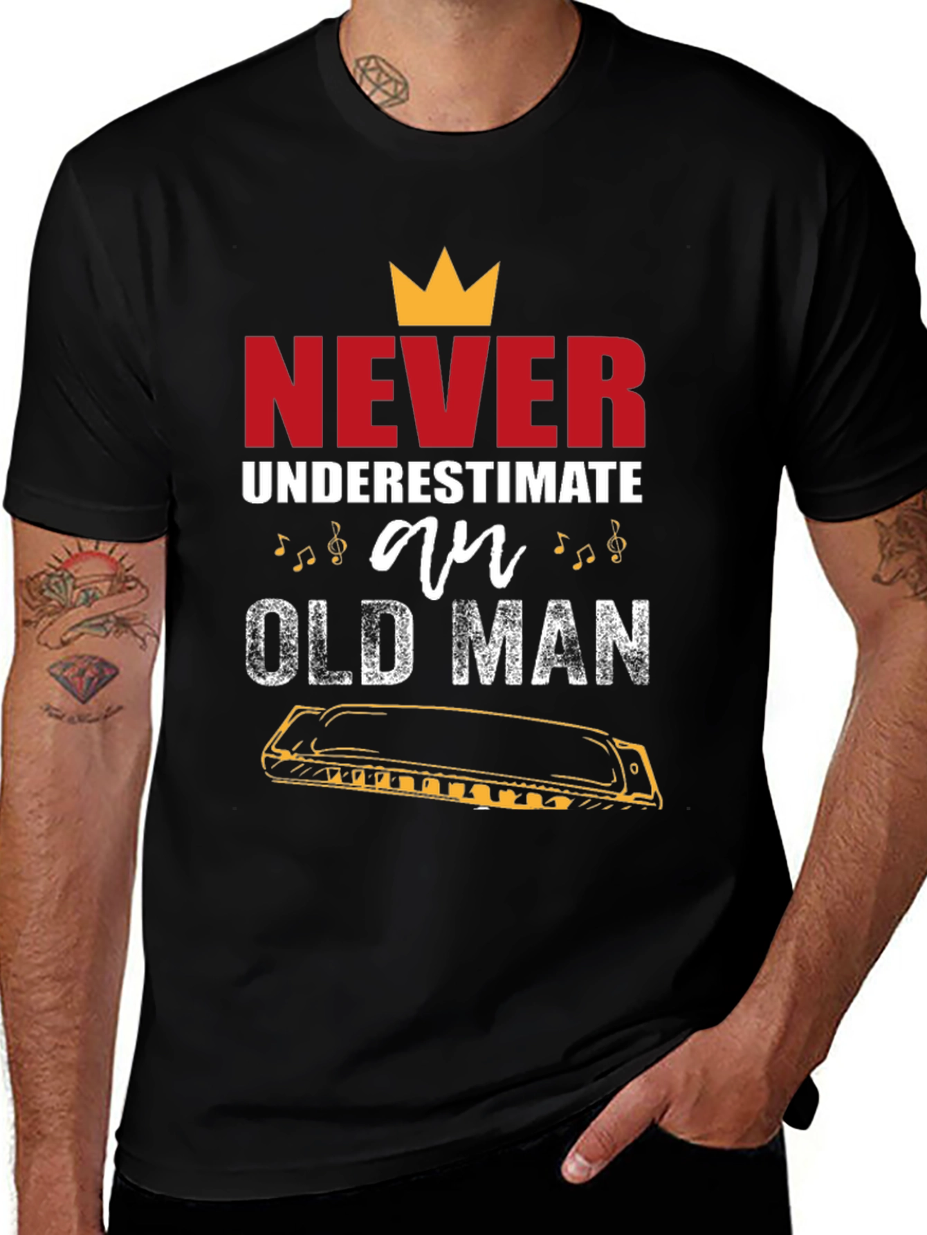 Never Underestimate an Old Man T-Shirt