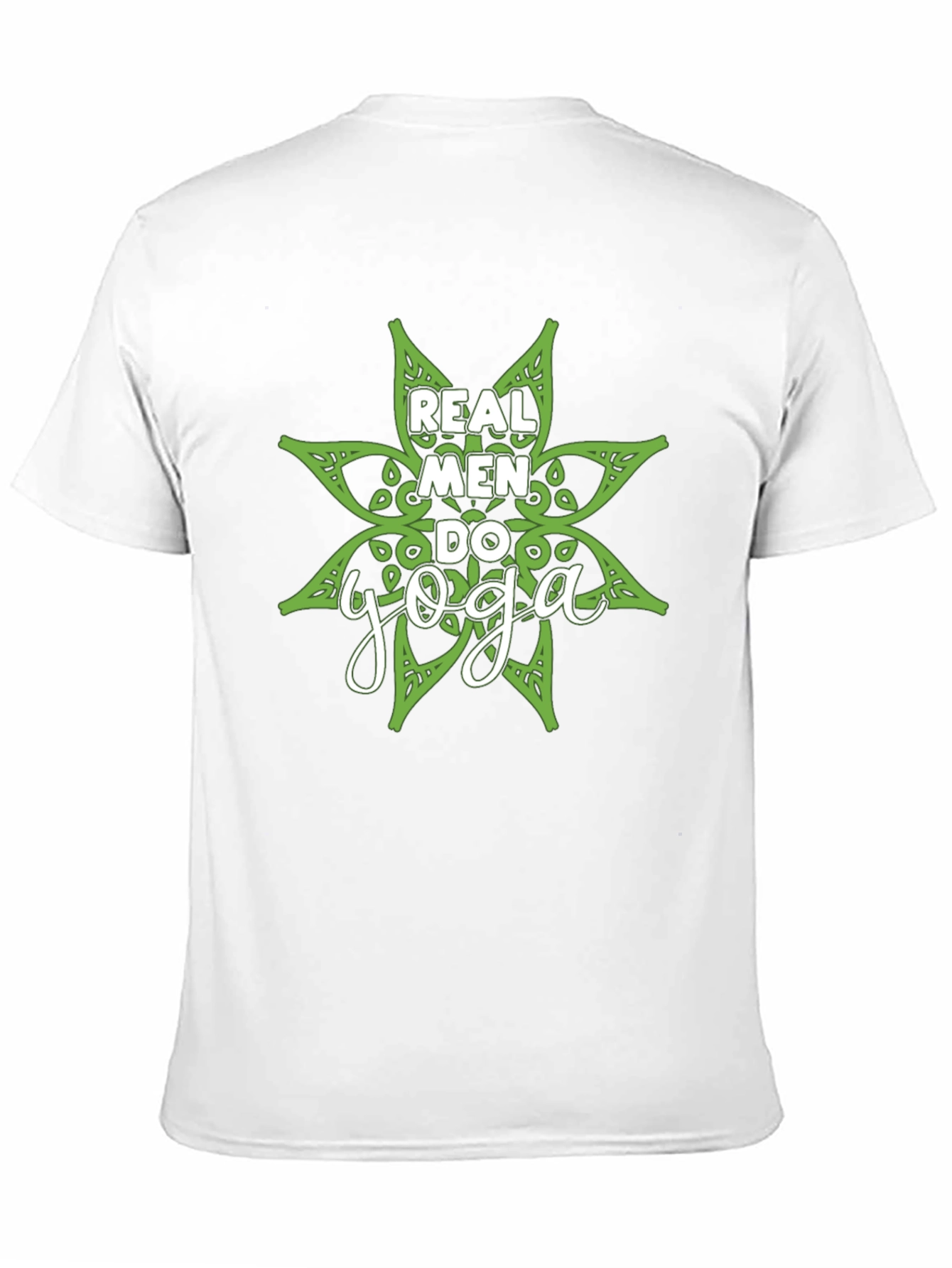 Real Men Do Yoga Black Graphic T-Shirt